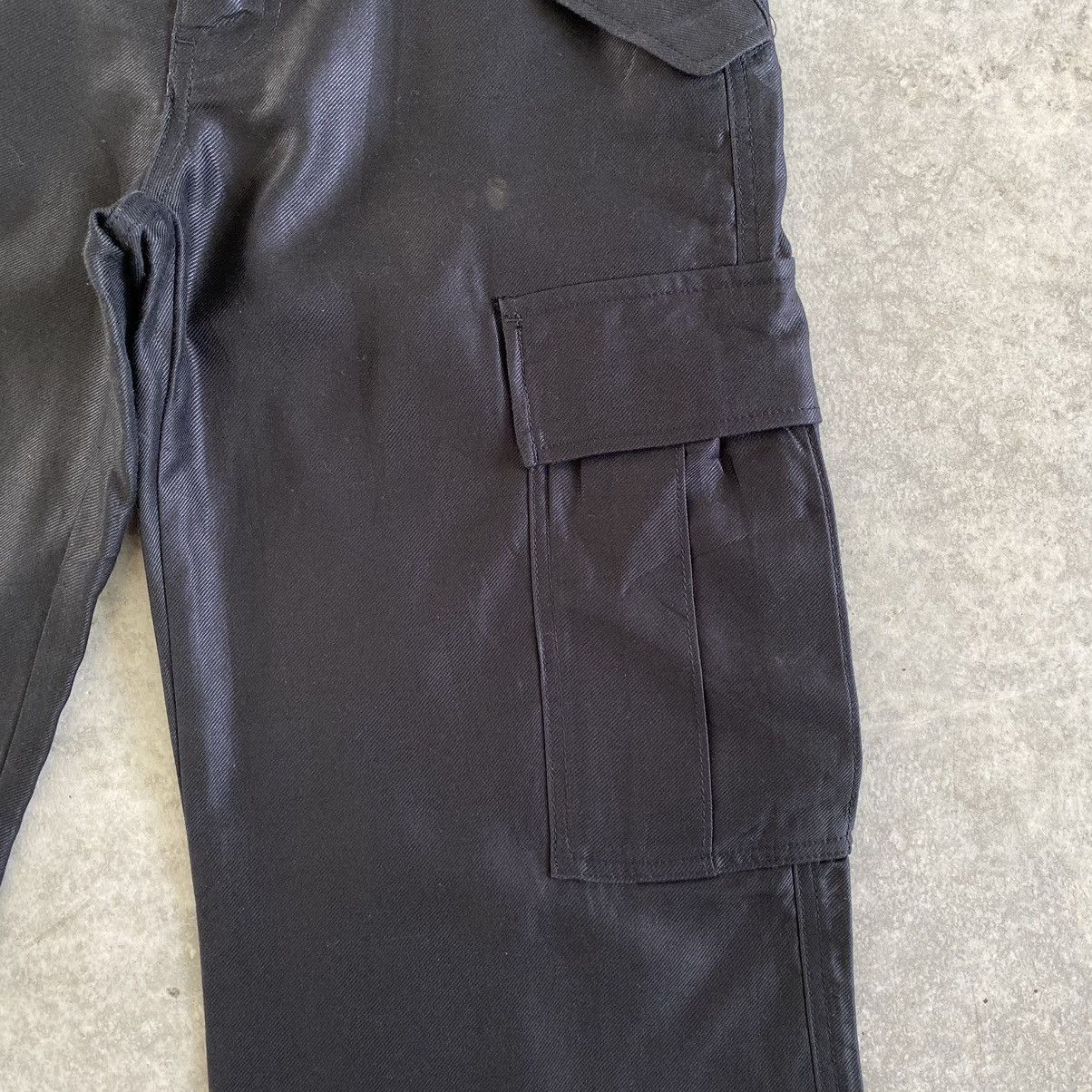 L7 Real Hip Vintage L7 Real Hip Coated Wide Leg Flared Cargo Pants Size US 31 - 9 Thumbnail