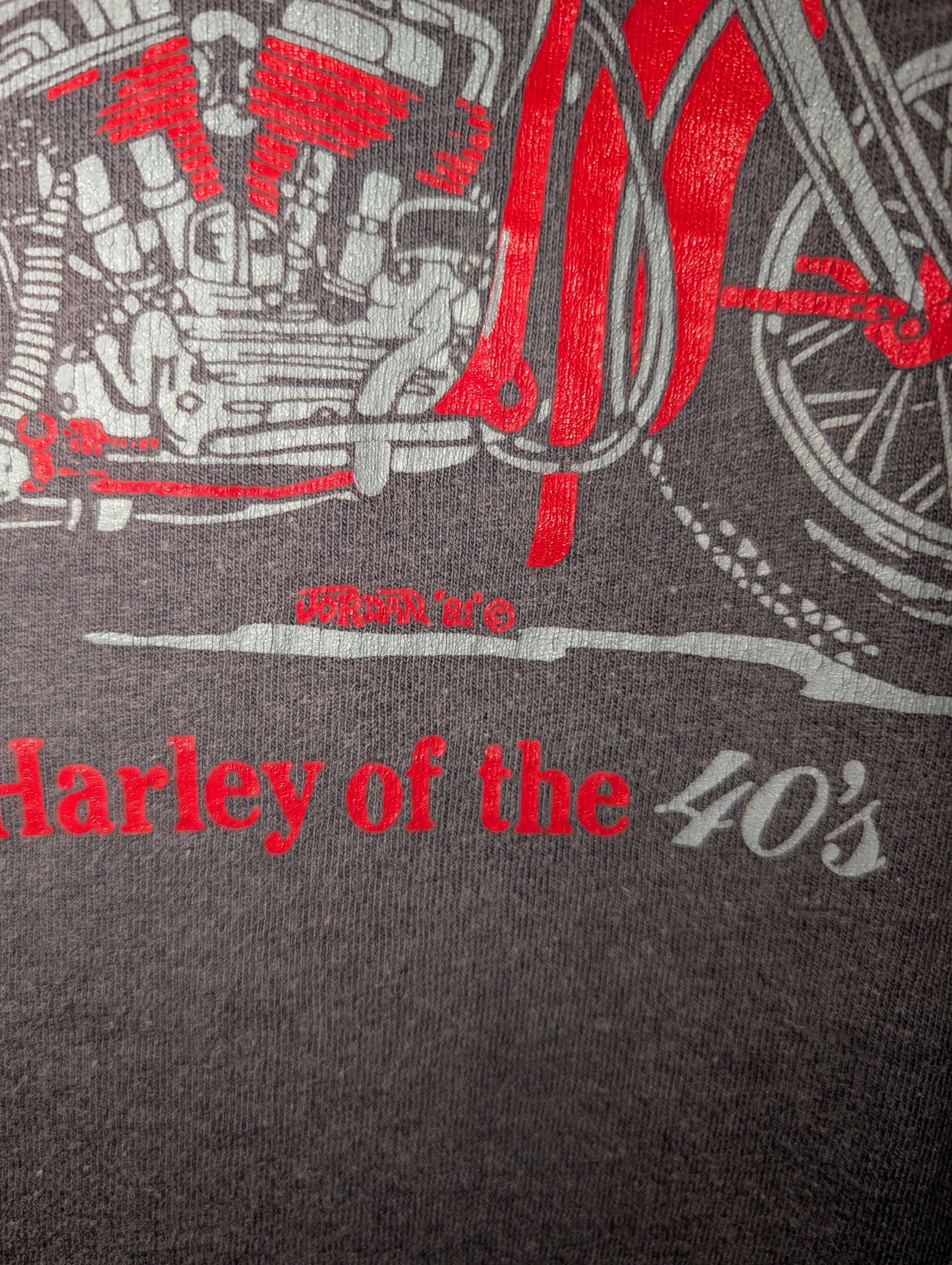 Harley Davidson Vintage 1981 80s Harley Davidson The Way it Used T-Shirt Size US M / EU 48-50 / 2 - 5 Thumbnail