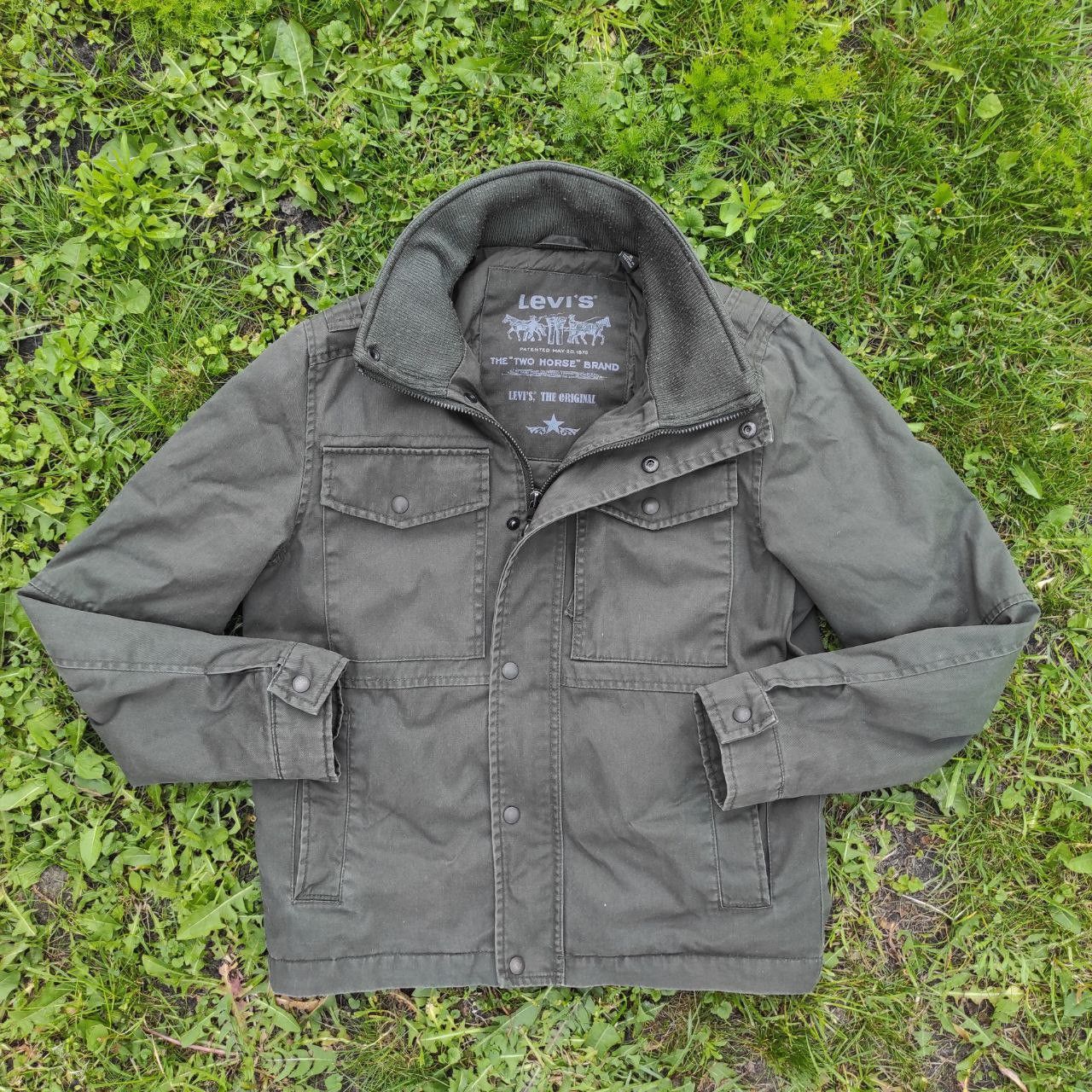 image of Levis Levi's Strauss Multipocket Khaki Military Jacket Size S, Men's