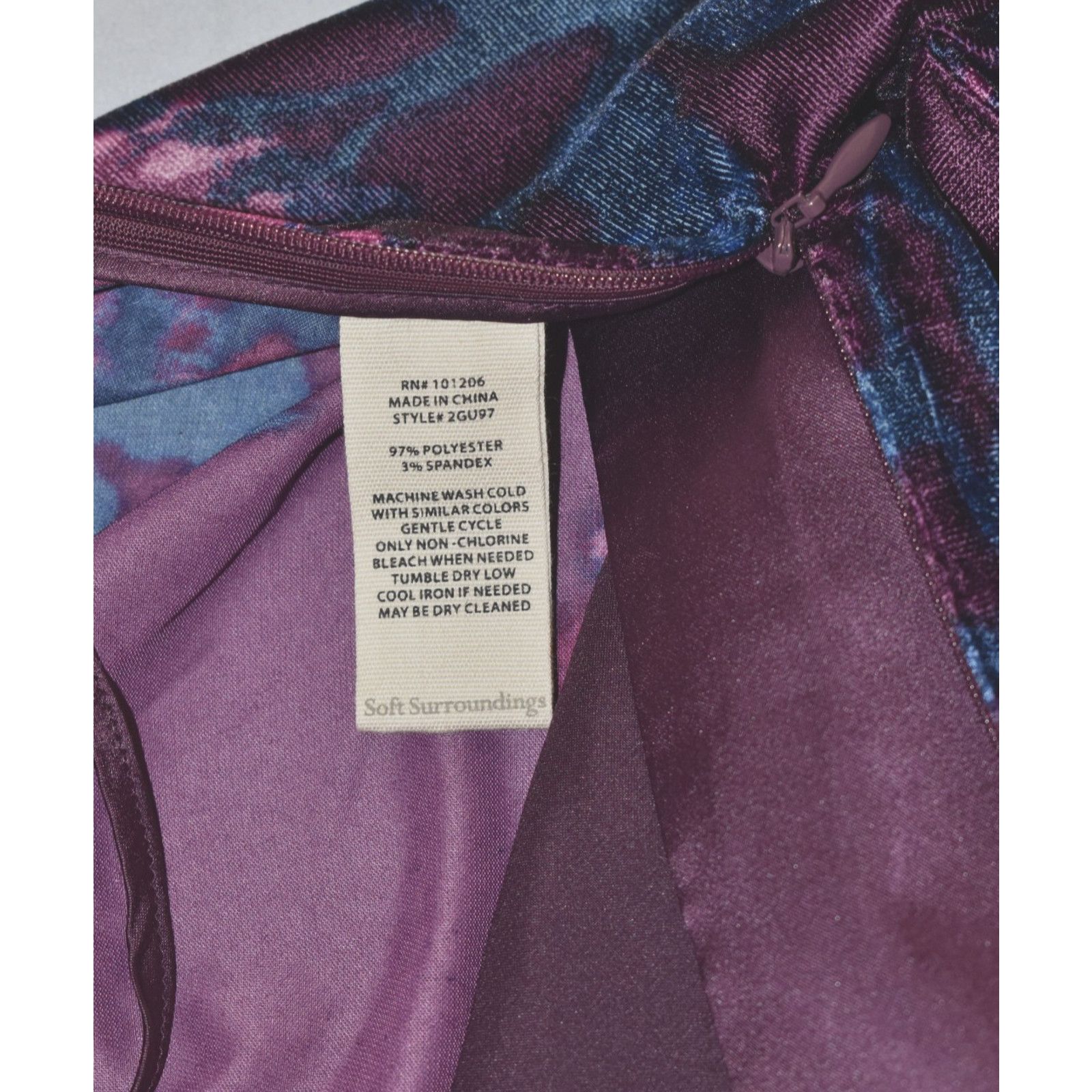 Soft Surroundings SOFT SURROUNDINGS Velour Floral Tiered Maxi Skirt Size M Size 31" - 6 Thumbnail