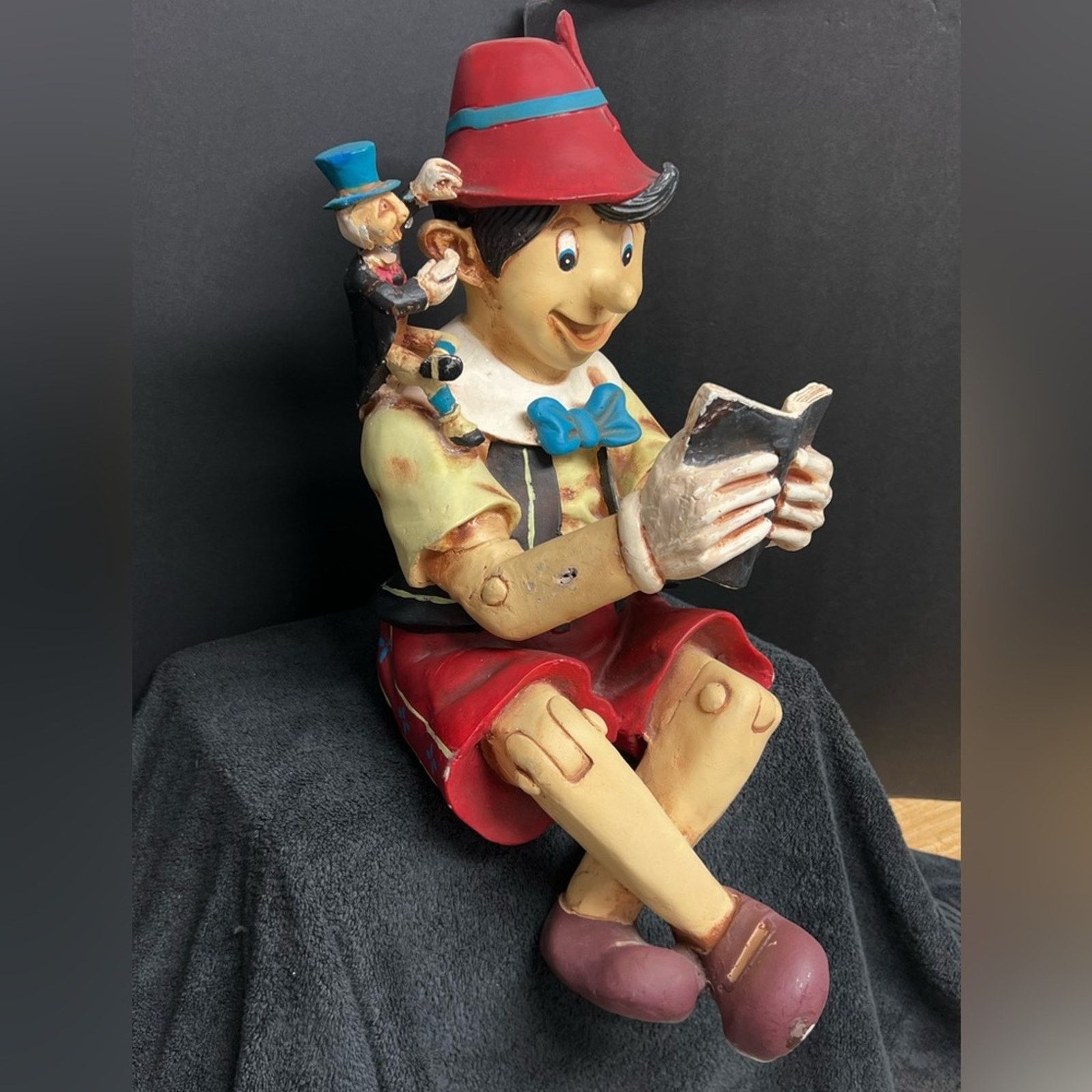 Disney VINTAGE DISNEY PINOCCHIO STATUE LARGE 2FT SCULPTURE CRICKET Size ONE SIZE - 2 Thumbnail
