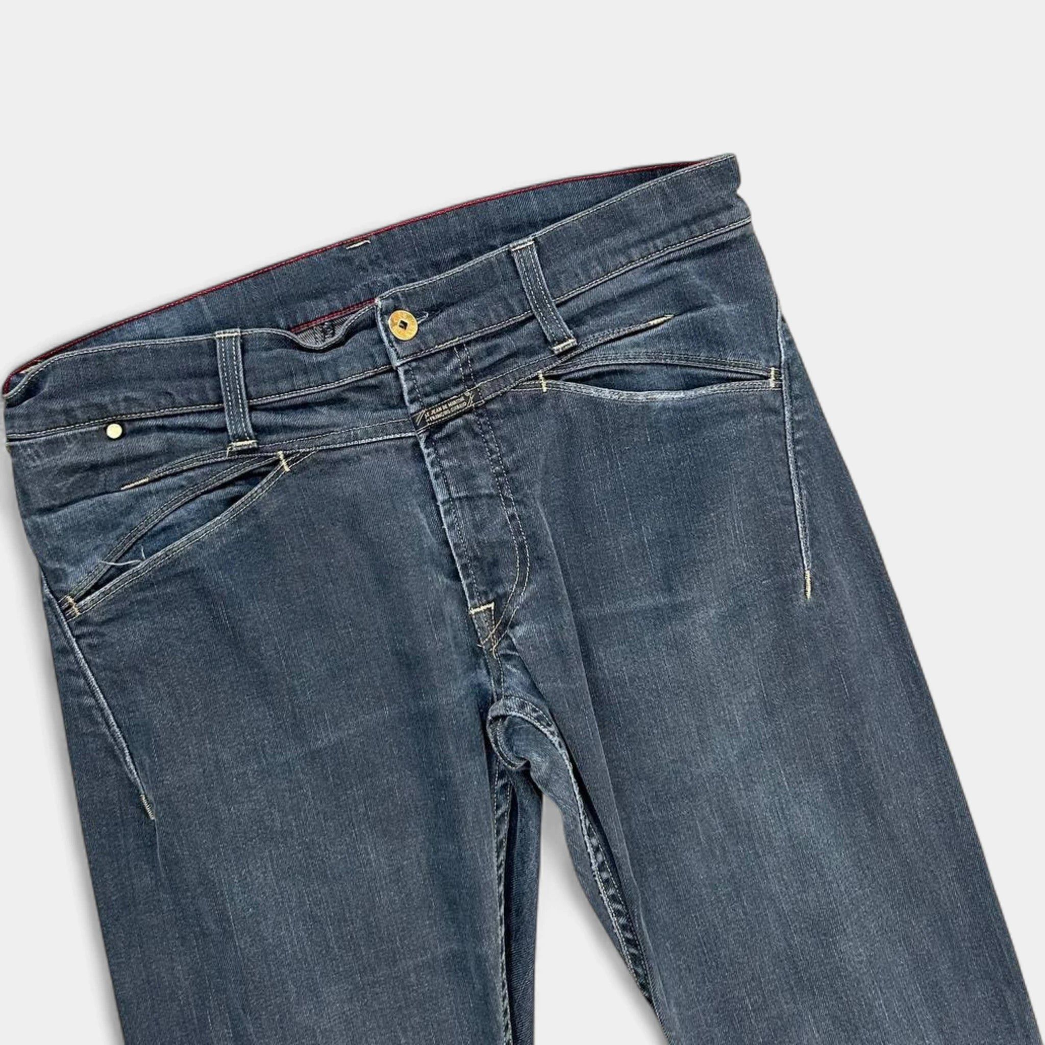 Marithe + Francois Girbaud Marithé + François Girbaud Navy Vintage Pants Size US 32 / EU 48 - 2 Thumbnail