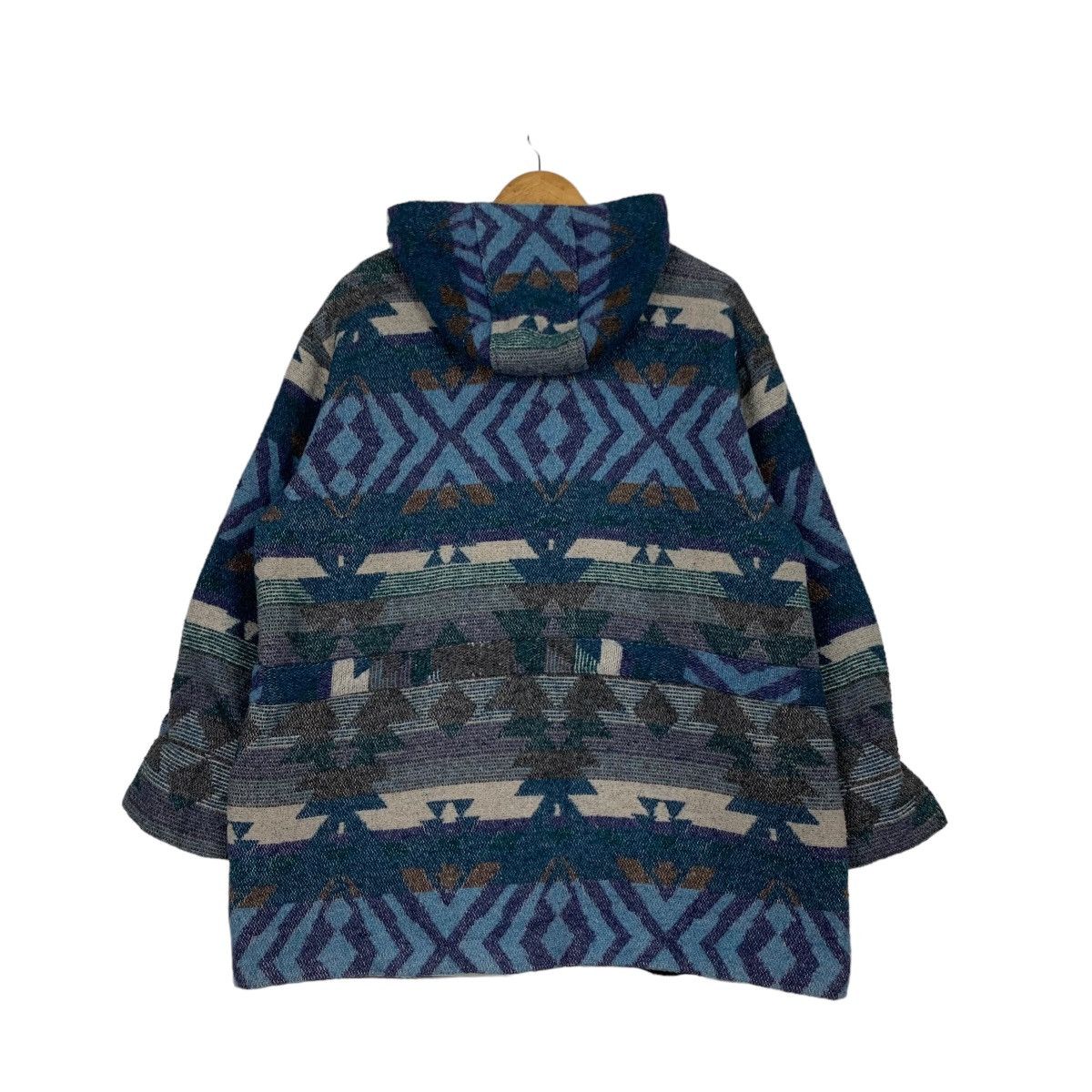 Vintage RAMPAGE Native Navajo Toggle Button Hoodie Jacket #1039-C47 Size US M / EU 48-50 / 2 - 7 Thumbnail