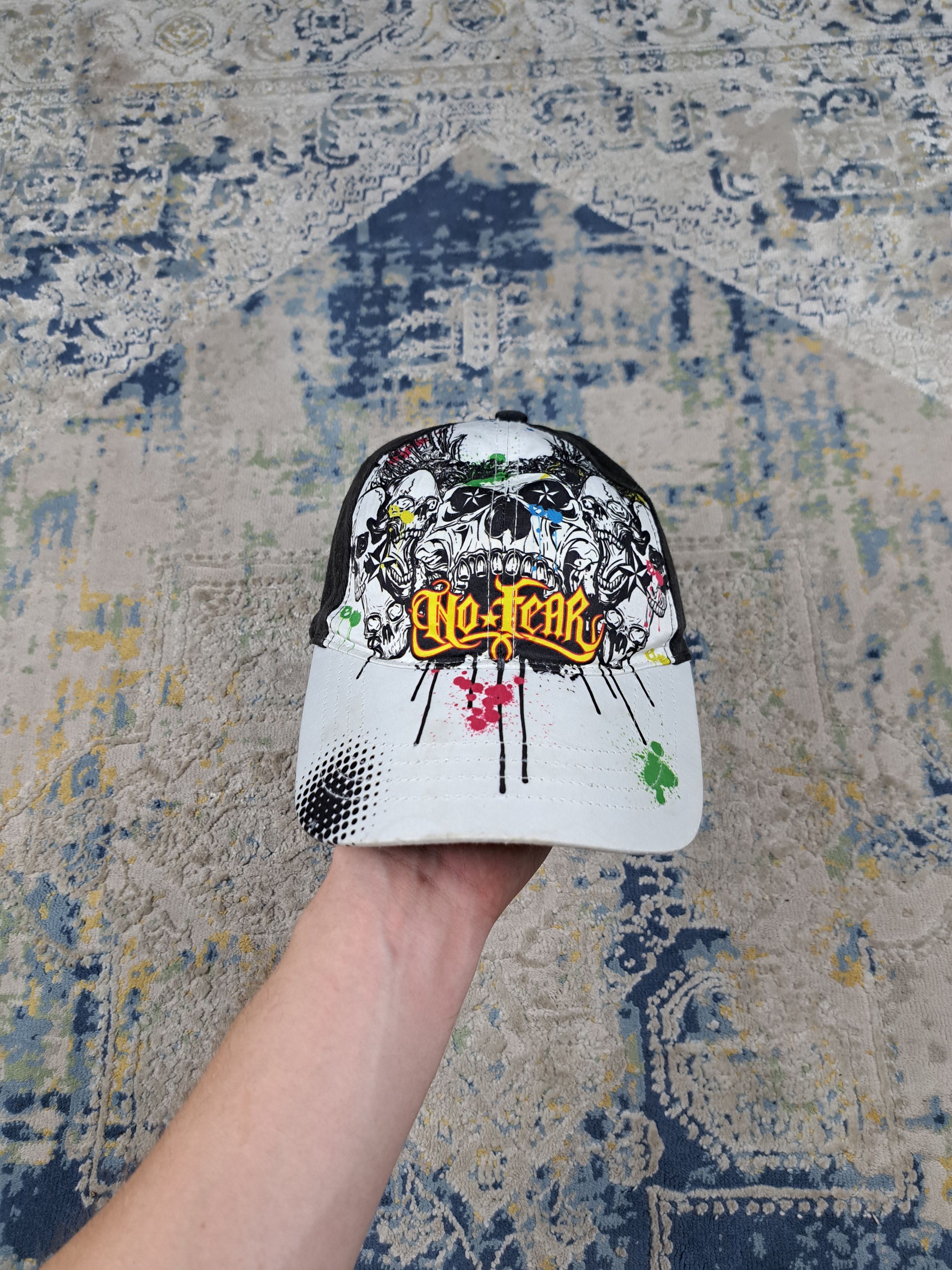No Fear No Fear y2k Hat Skulls Death Muerte Cap Drip Swag Skate Size ONE SIZE - 1 Thumbnail