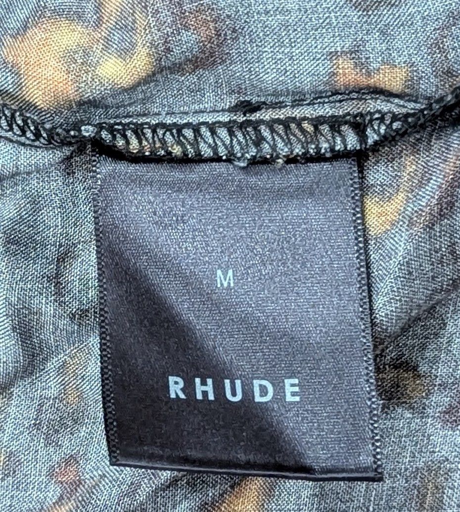 Rhude Rhude Tortoise Button Up Camp Shirt Black Medium Size US M / EU 48-50 / 2 - 6 Thumbnail