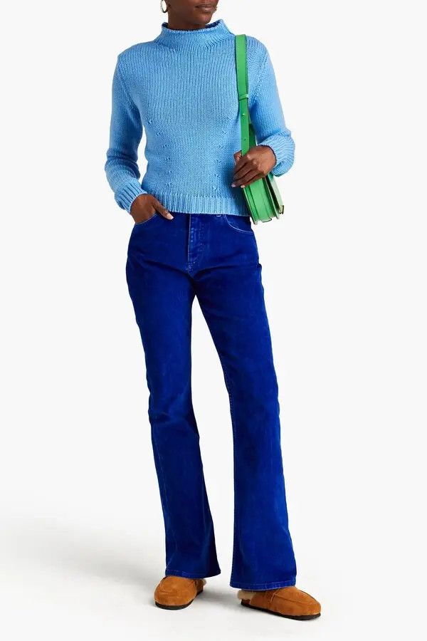 Marni o1y1125 Mockneck Sweater in Light Blue Size M / US 6-8 / IT 42-44 - 2 Thumbnail