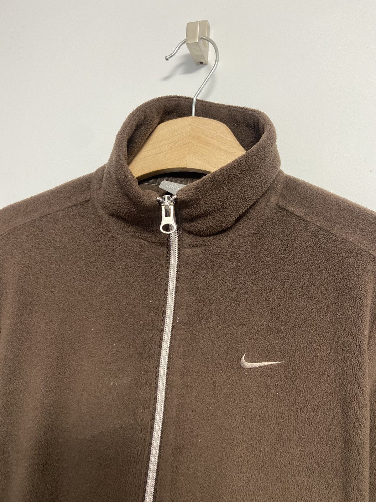 Vintage Nike Vintage Track Top Brown Style y2k Fleece Size M / US 6-8 / IT 42-44 - 5 Thumbnail