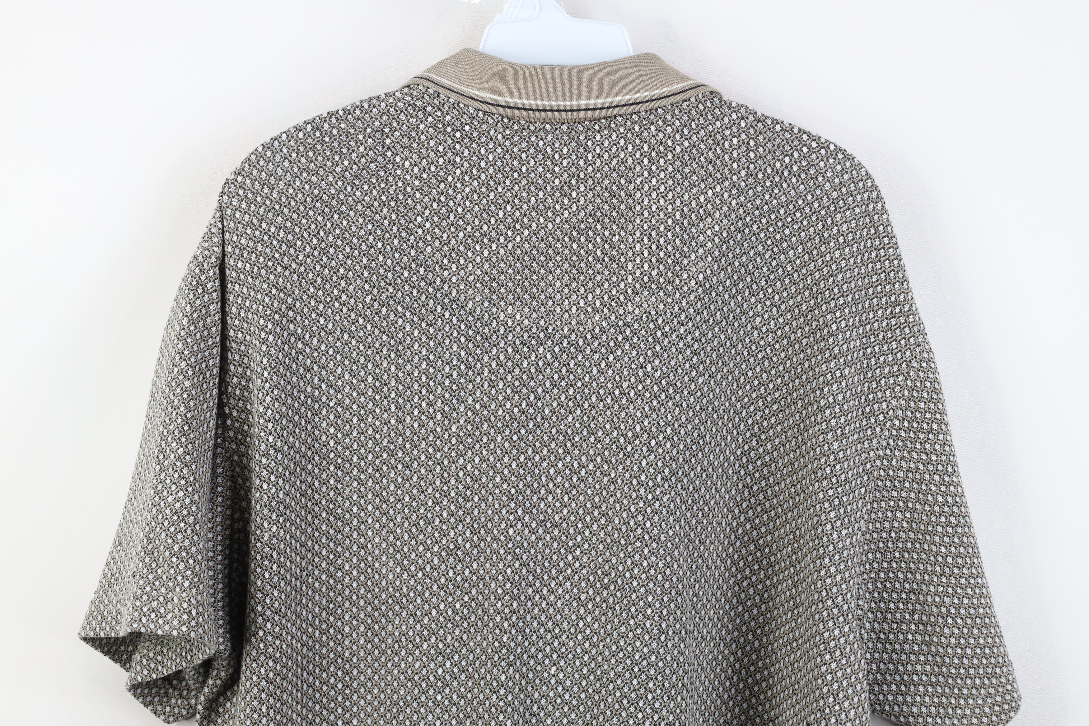Vintage Vintage 90s Streetwear Diamond Knit Collared Golf Polo Shirt Size US L / EU 52-54 / 3 - 12 Thumbnail