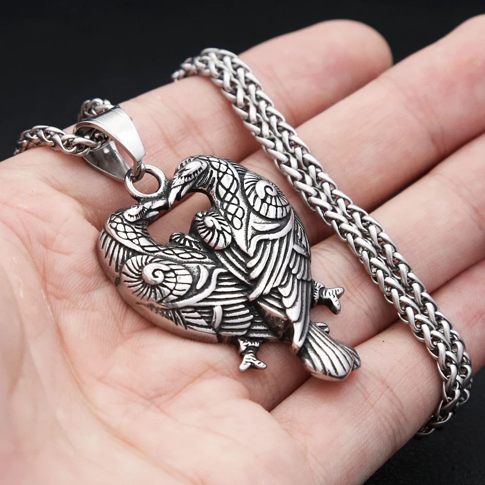 Other Double Raven Pendant Necklace Size ONE SIZE - 1 Thumbnail