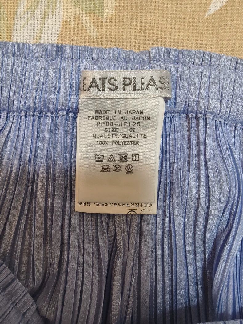 Issey Miyake issey miyake size:2 Light blue pleated pants 2506-Nextarro Size 42" / US 20 - 2 Thumbnail