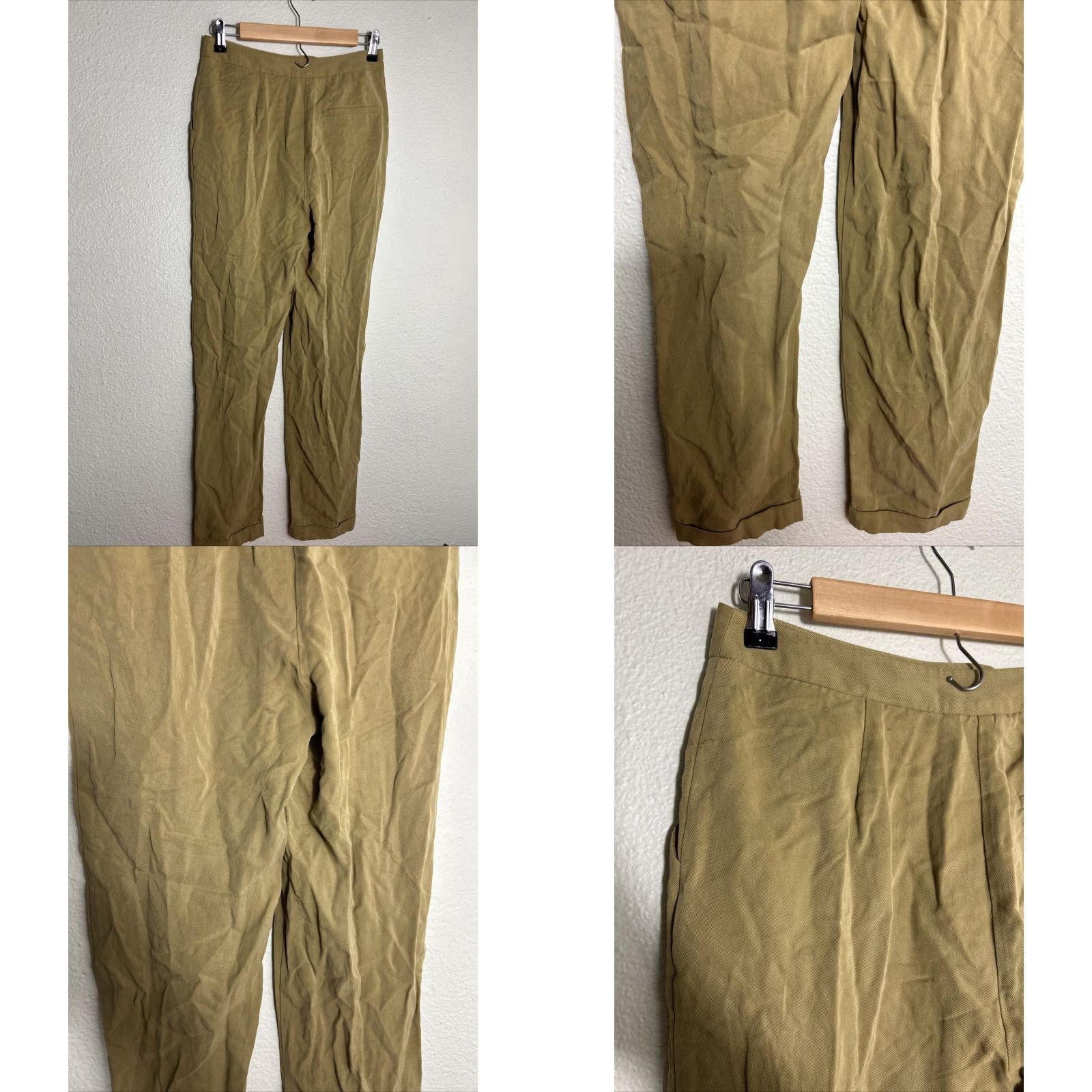 Anthropologie VINTAGE Anthropologie Seen Worn Kept Womens Barrel Leg Pants 4 Mustard Yellow High Rise сю Size 27" / US 4 / IT 40 - 8 Thumbnail