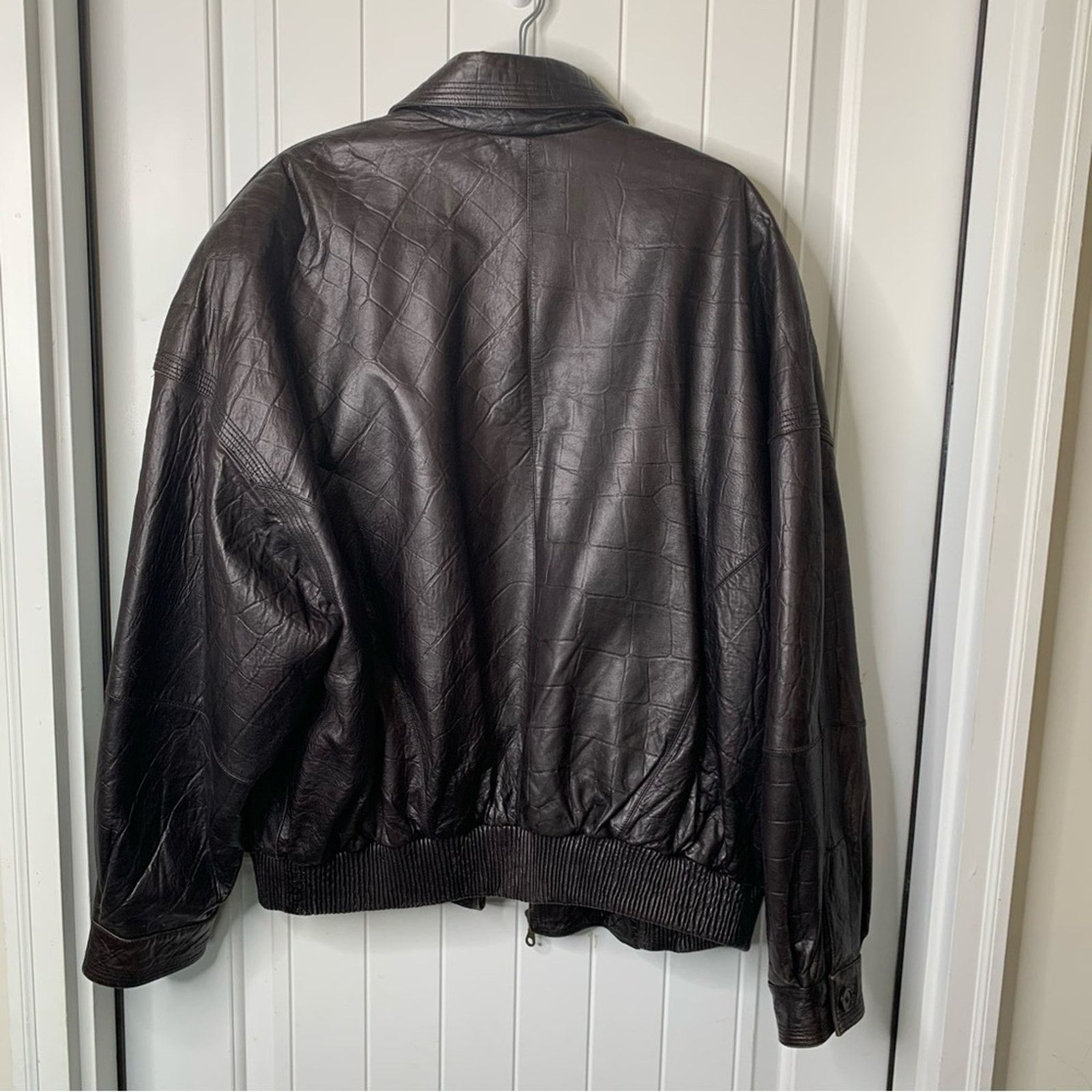 Marc Buchanan Marc buchanan Pelle Pelle brown leather bomber jacket 48 Size US XXL / EU 58 / 5 - 3 Thumbnail