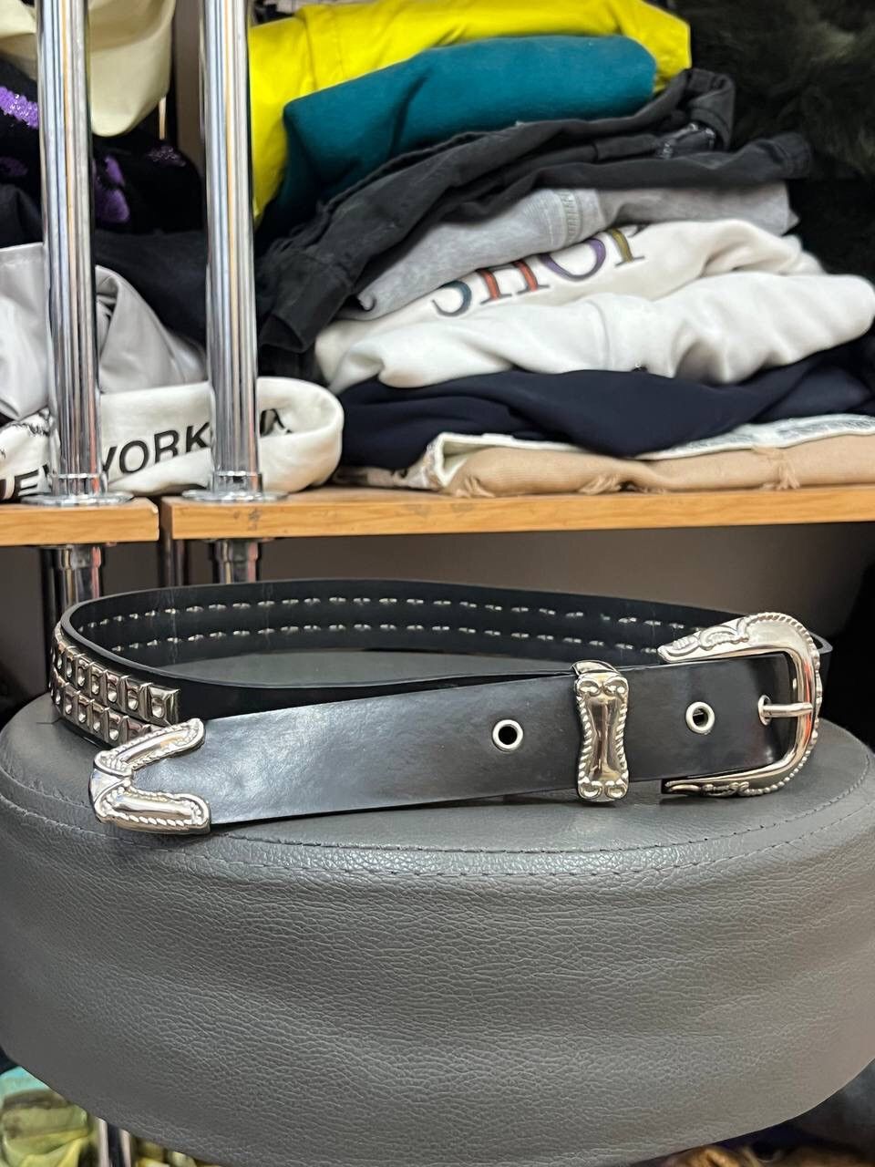 Other Punk B.B Simons Belt Y2K Style Leather USA Size ONE SIZE - 1 Thumbnail