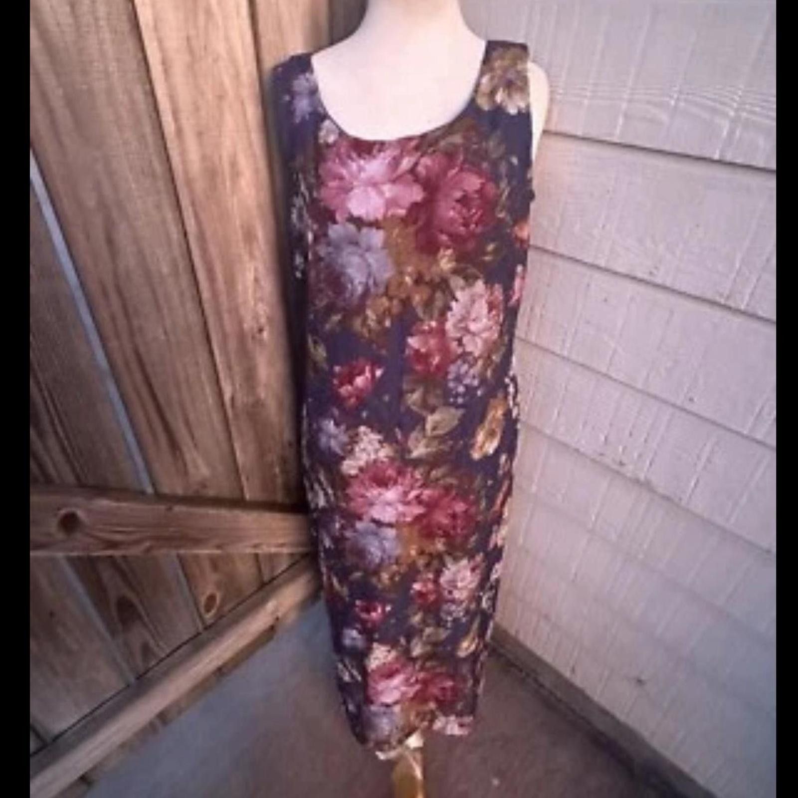Other Vintage Miss Dorby Midi Shift Dress Women's Size 6/8 floral Size M / US 6-8 / IT 42-44 - 1 Thumbnail