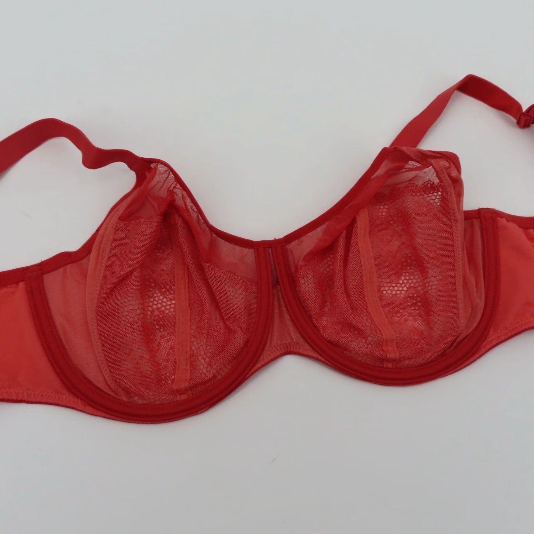Chantelle Bra 30H US Orange Coral Revele Moi Perfect Fit Underwire T-Shirt Guess?