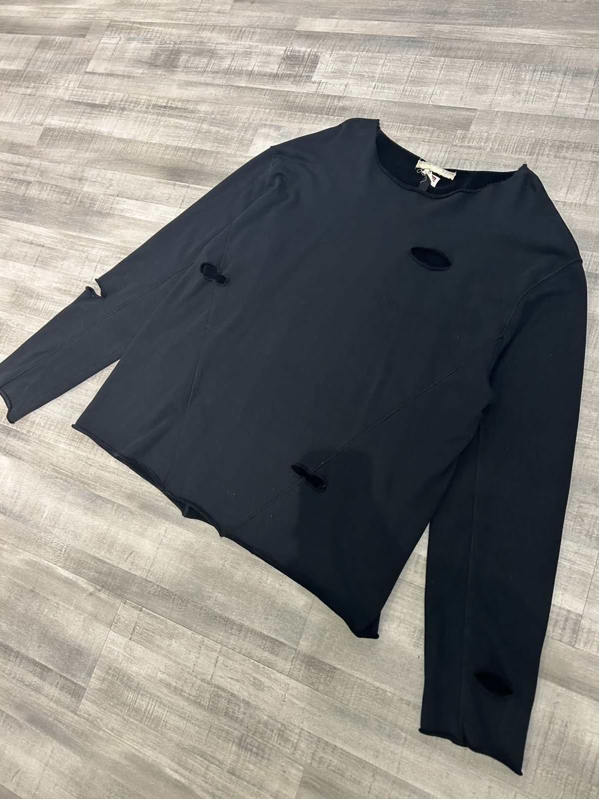 Off-White Off-White Distressed Pullover Sweater Size US XXL / EU 58 / 5 - 3 Thumbnail