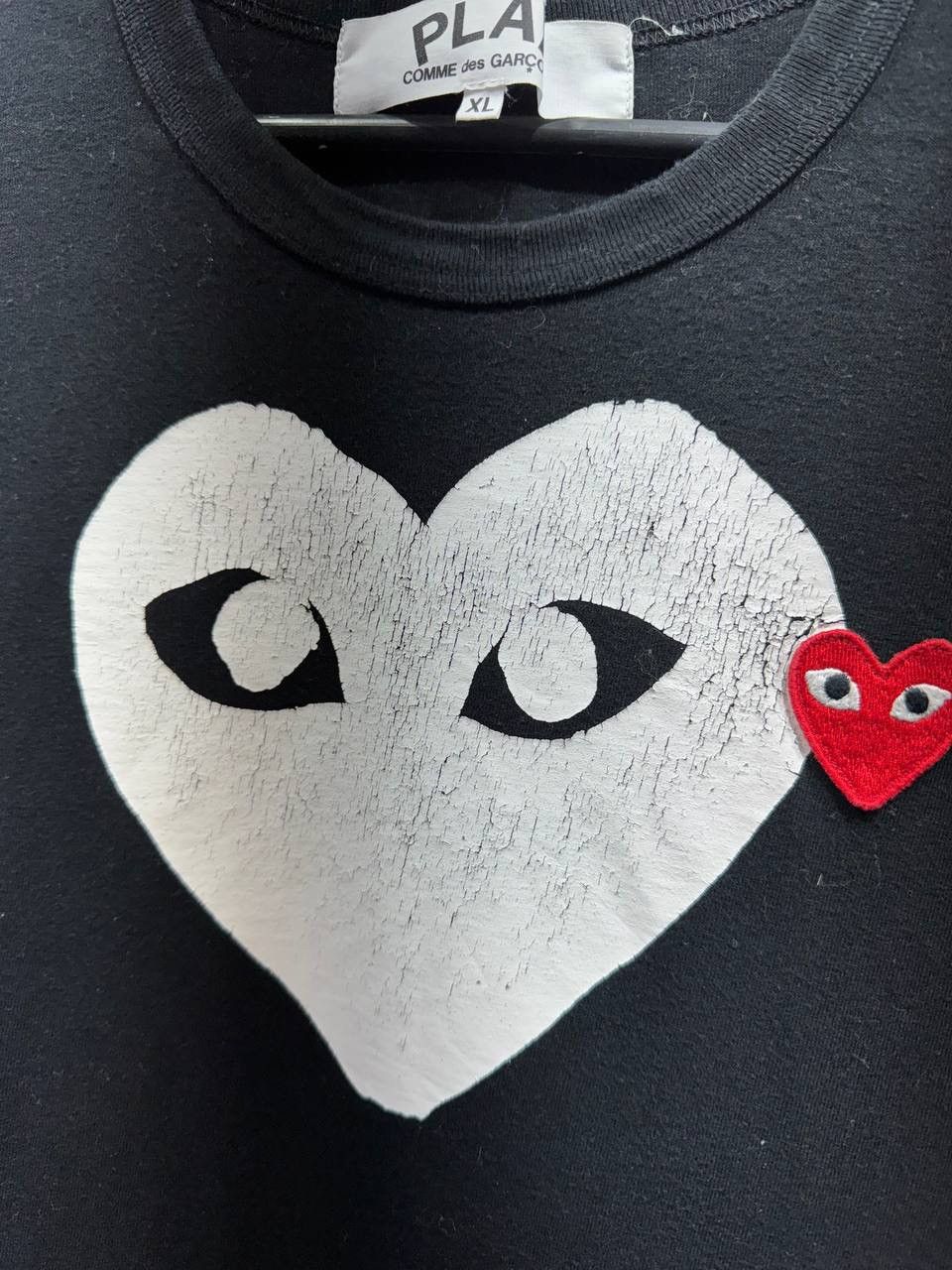 Comme des Garcons PLAY Men’s Comme de Garcons Play CDG Black Shirt patch Size US XL / EU 56 / 4 - 3 Thumbnail