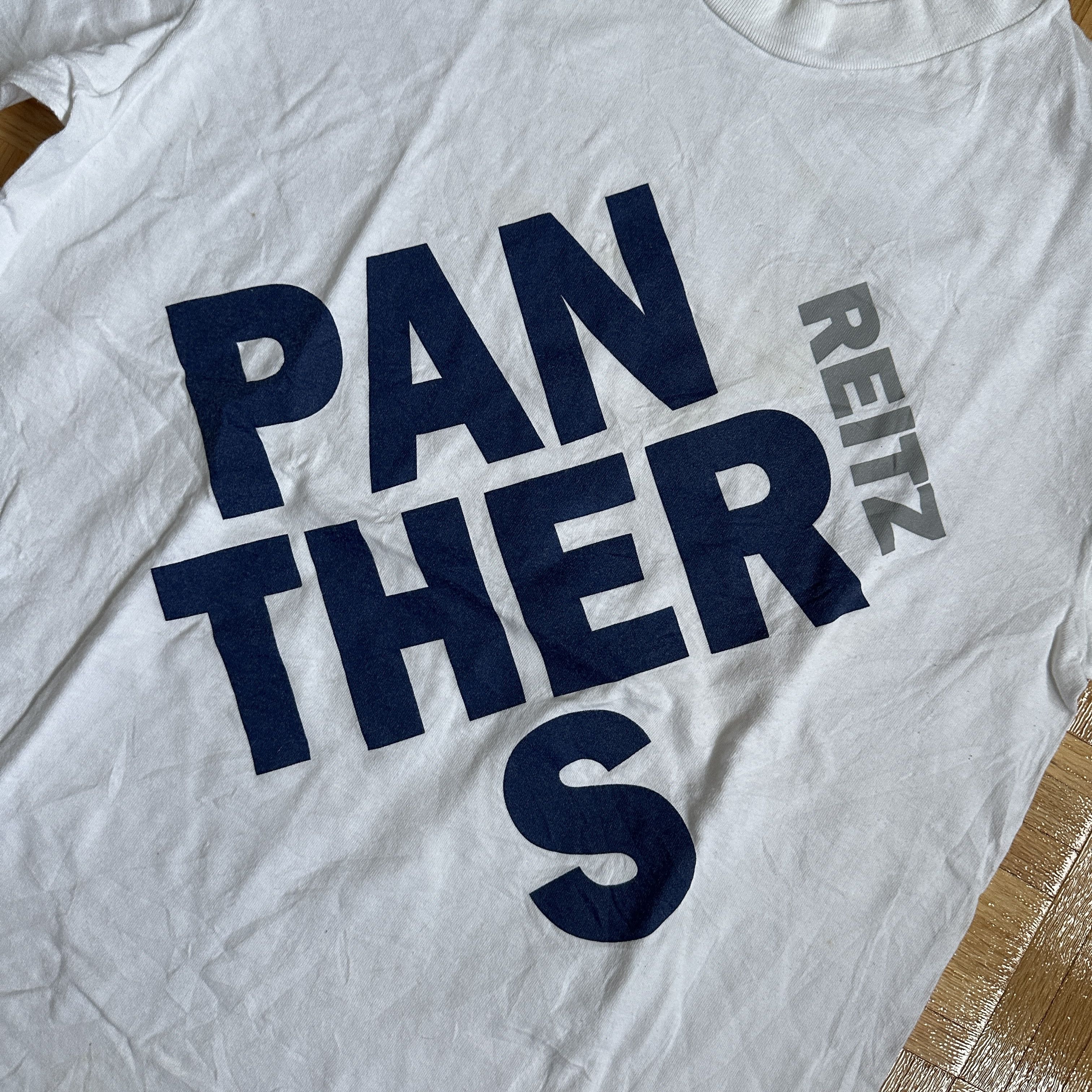 Vintage Vintage Famous Sportswear Panther Reitz T-Shirt White Size US L / EU 52-54 / 3 - 2 Thumbnail