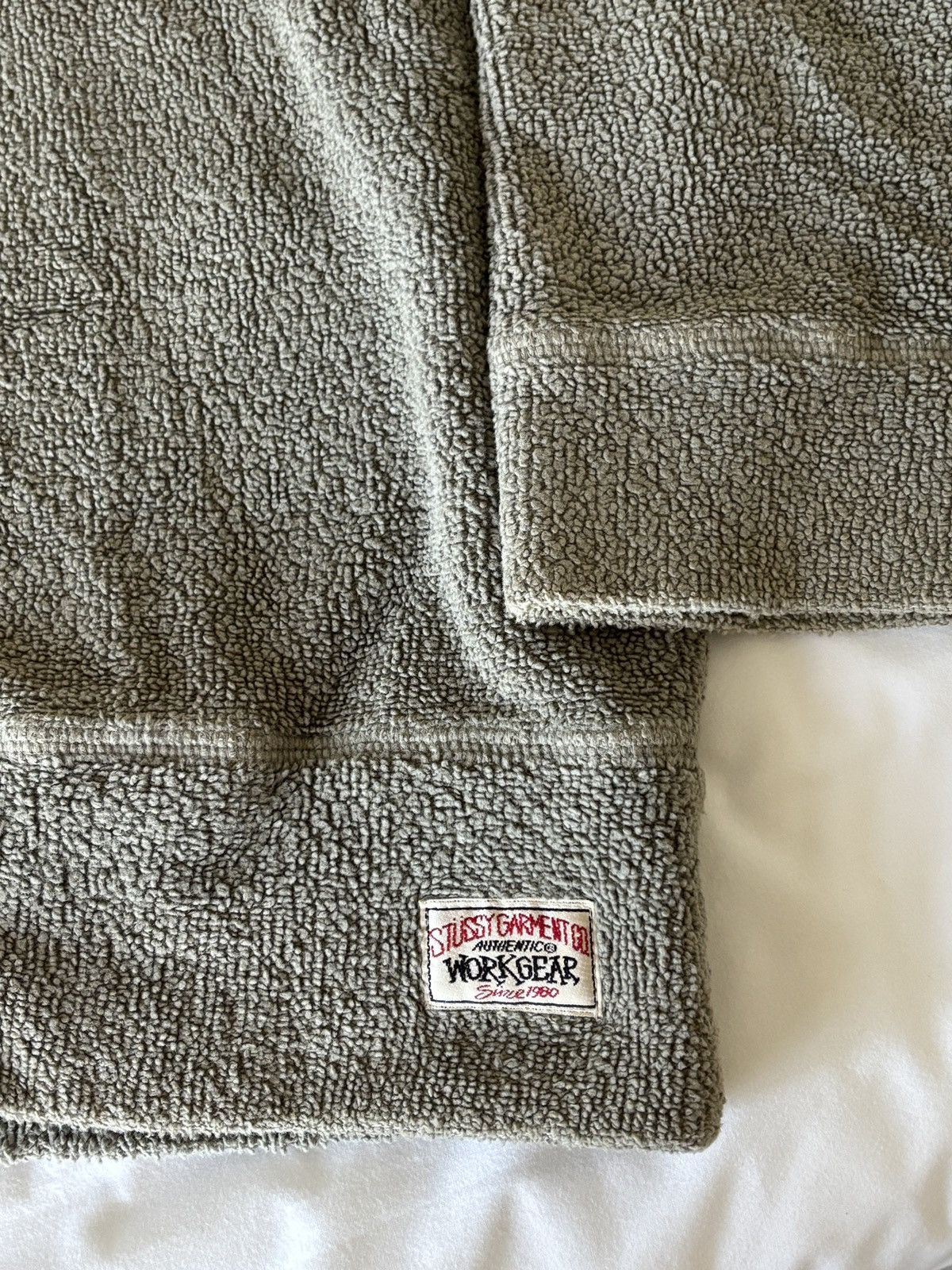 Stussy 90s Stüssy Workgear Terry Cloth V-Neck - Made in USA Size US L / EU 52-54 / 3 - 2 Thumbnail