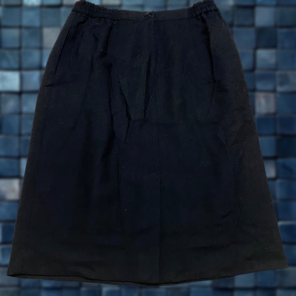 Talbots Talbots Skirt Womens 12 Black Wool Pencil Straight Knee Length Lined Office Business Size 34" / US 12 / IT 48 - 1 Thumbnail