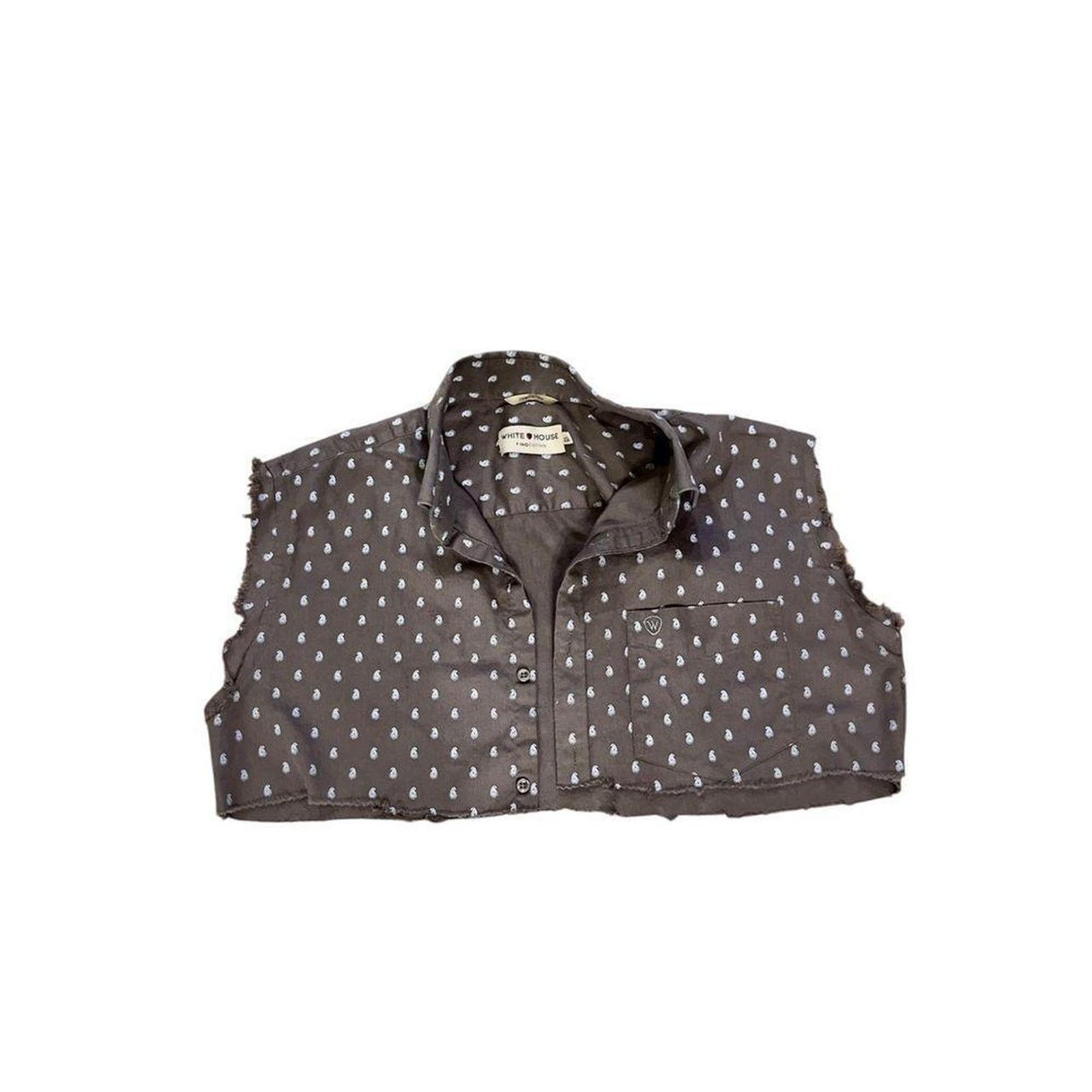The Unbranded Brand Upcycled crop top jacket Size L / US 10 / IT 46 - 2 Thumbnail