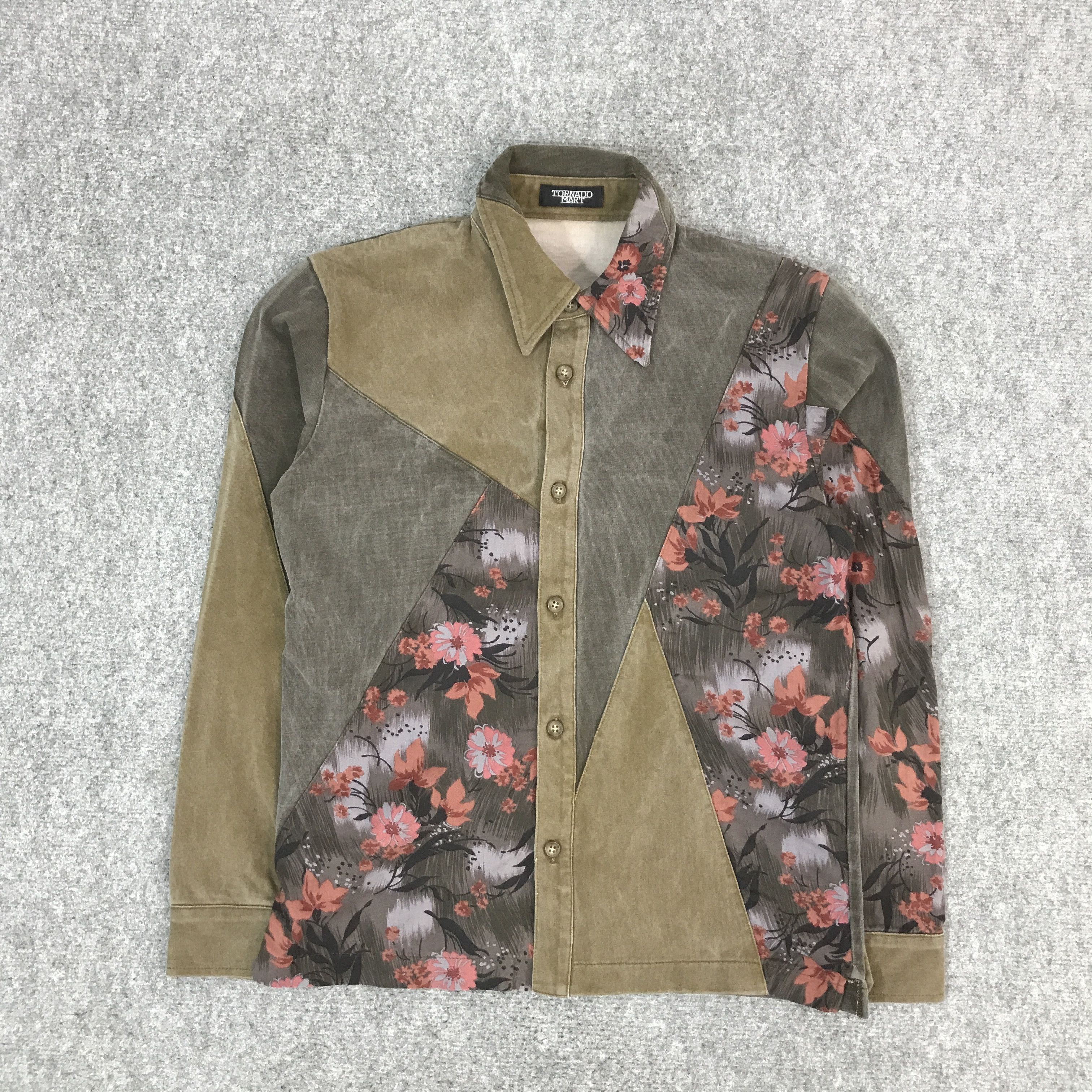 If Six Was Nine × Japanese Brand × Tornado Mart TORNADO MART JAPAN PATCHWORK RARE BUTTON UP SHIRTS Size US M / EU 48-50 / 2 - 1 Thumbnail