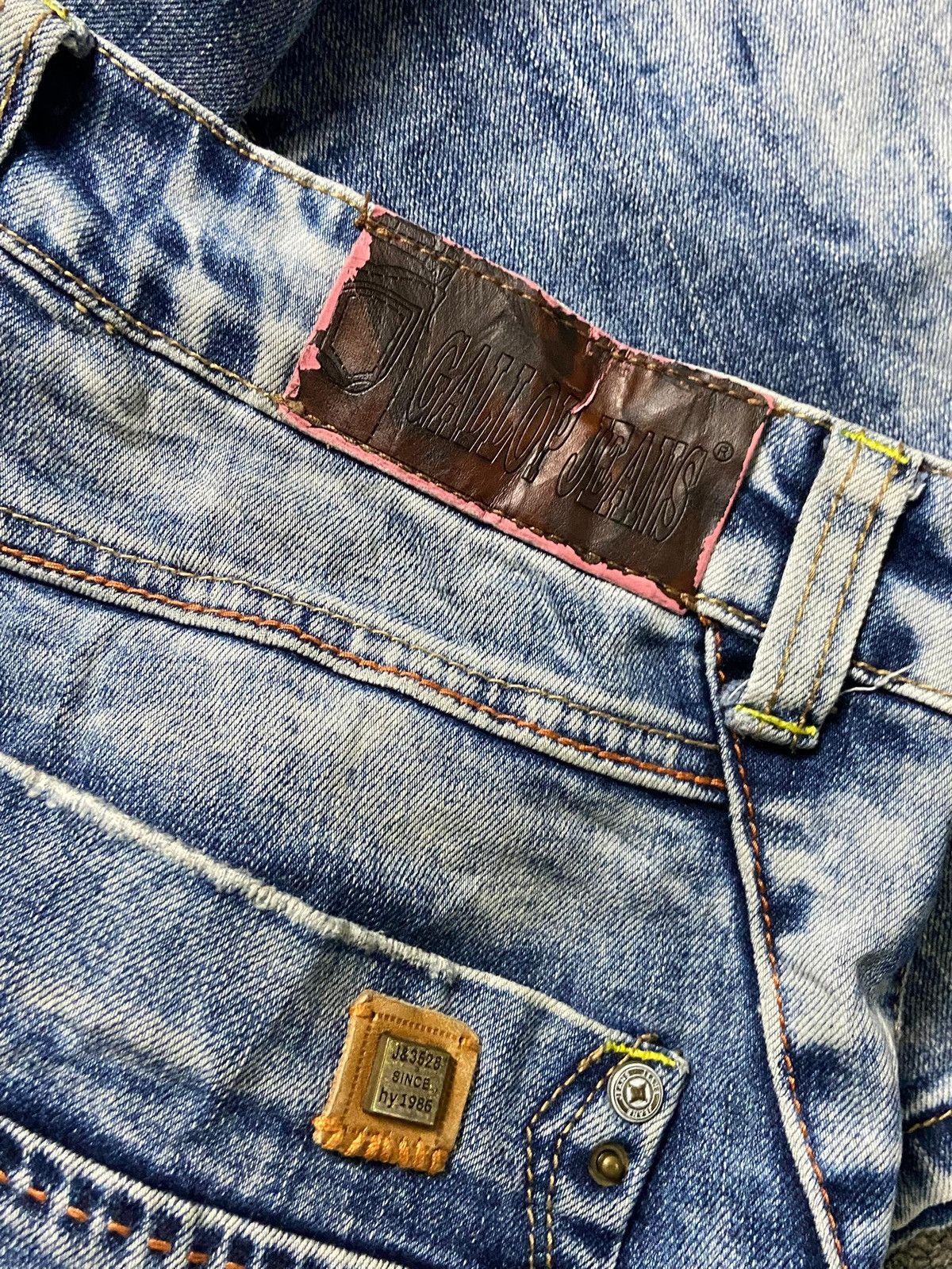 Japanese Brand × Seditionaries × Vintage GALLOP Brand Distressed Acid Wash Denim Jeans (132) Size US 32 / EU 48 - 4 Thumbnail