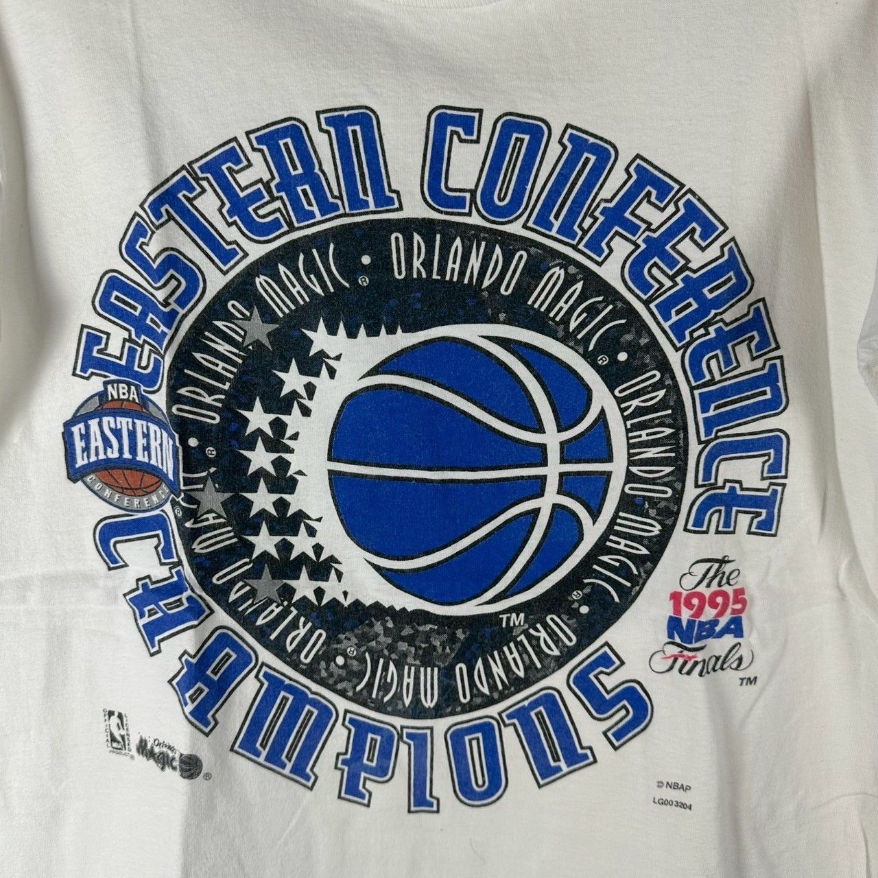 Fruit Of The Loom × NBA × Vintage 1995 Orlando Magic NBA Finals Conference Champions Tee Size US M / EU 48-50 / 2 - 7 Thumbnail