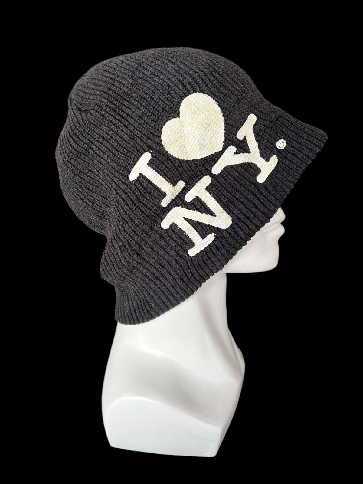 Japanese Brand × Kapital × Vintage Vintage Sunfaded I Love New York Rare big Beanie Hats ☠️☠️ Size ONE SIZE - 2 Thumbnail