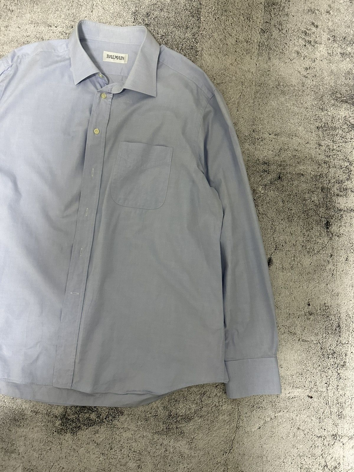 Balmain Balmain Dress Button Shirt Logo Size US XL / EU 56 / 4 - 5 Thumbnail