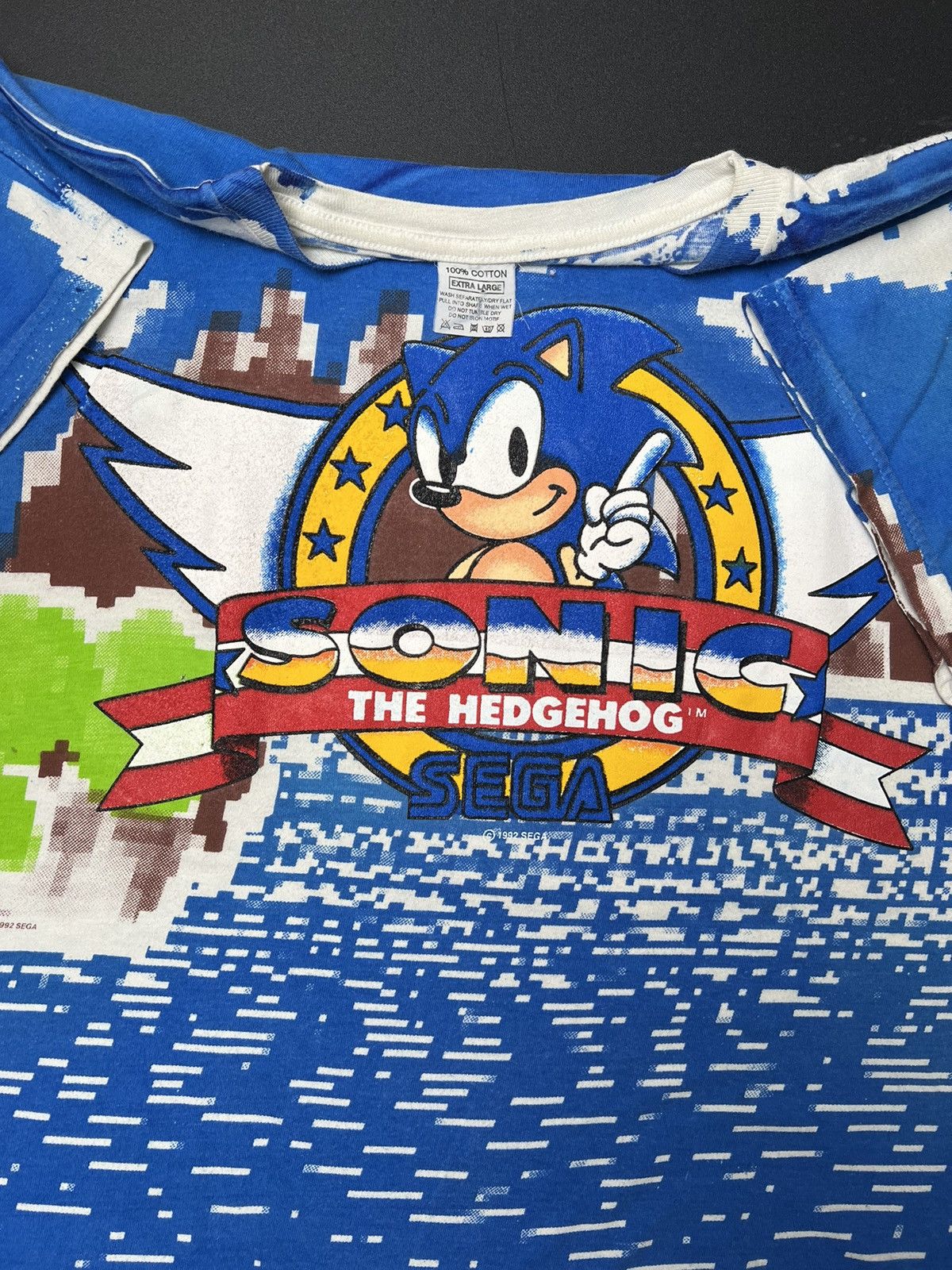 Vintage Vintage sonic the hedgehog AOP Size XL Size US XL / EU 56 / 4 - 1 Thumbnail