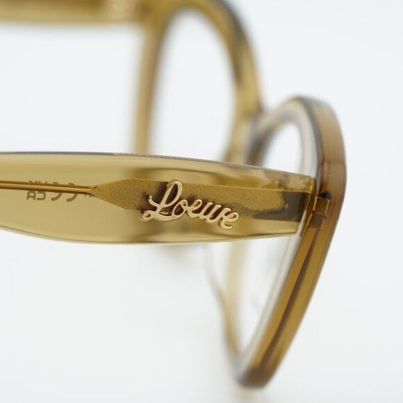 Loewe Loewe LW50067I 096 Eyeglasses Glossy Green 52mm Cat Eye Size ONE SIZE - 6 Thumbnail