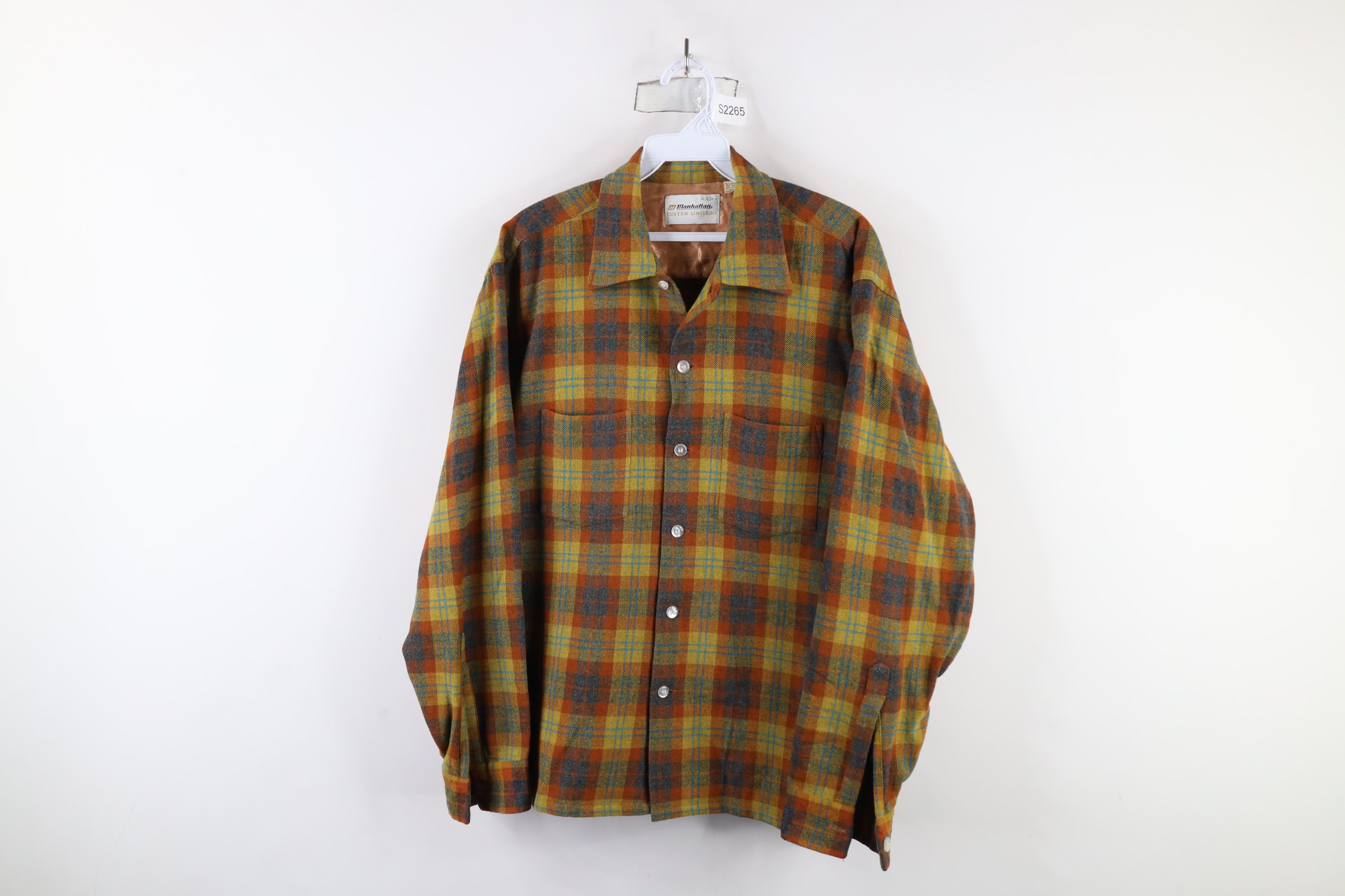 Vintage Vintage 50s 60s Rockabilly Board Button Shirt Plaid USA Size US L / EU 52-54 / 3 - 1 Thumbnail