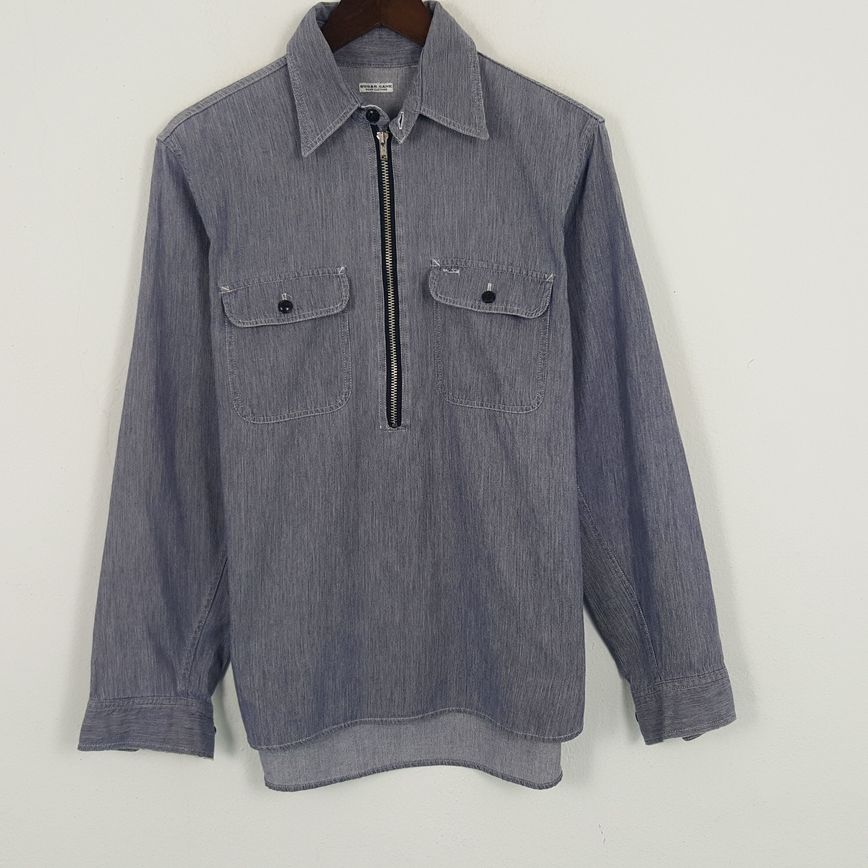 Sugar Cane × Vintage Vintage Sugar Cane Half Zipper Polos Shirt Size US L / EU 52-54 / 3 - 1 Thumbnail