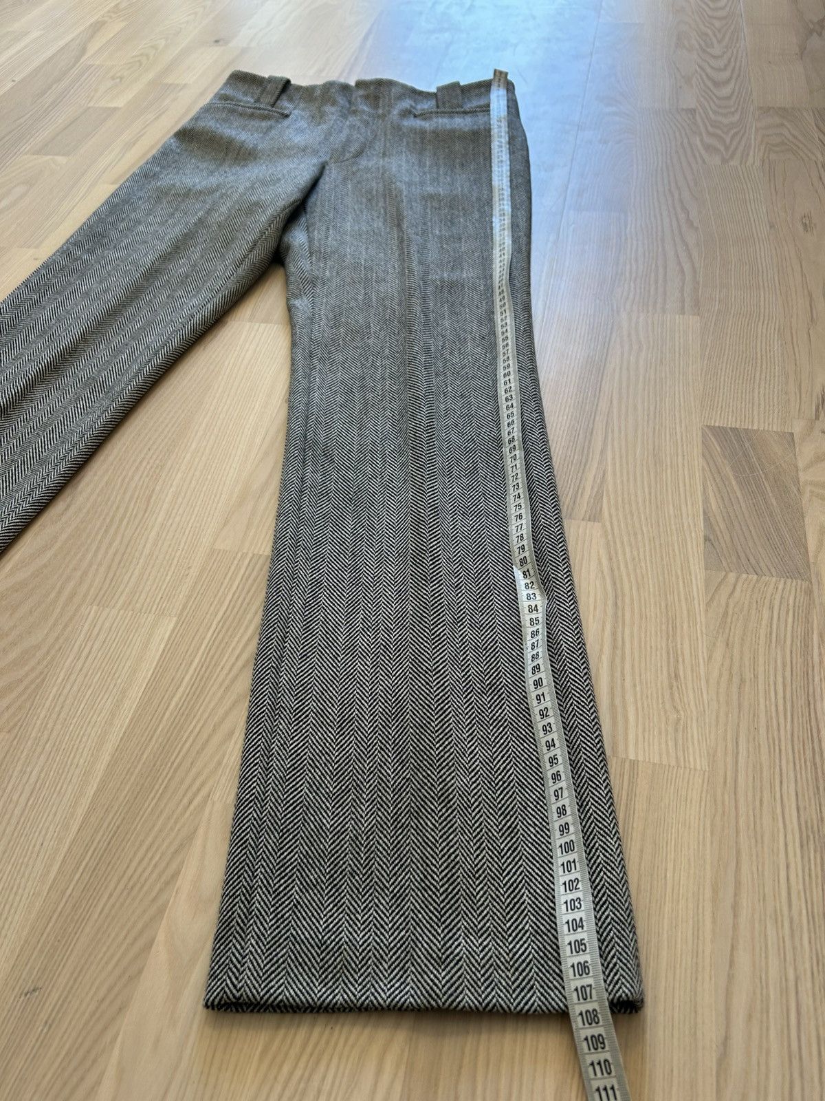 Gucci Gucci Tom Ford Era Herringbone Wool Pleated Trousers Archive Size US 30 / EU 46 - 8 Thumbnail