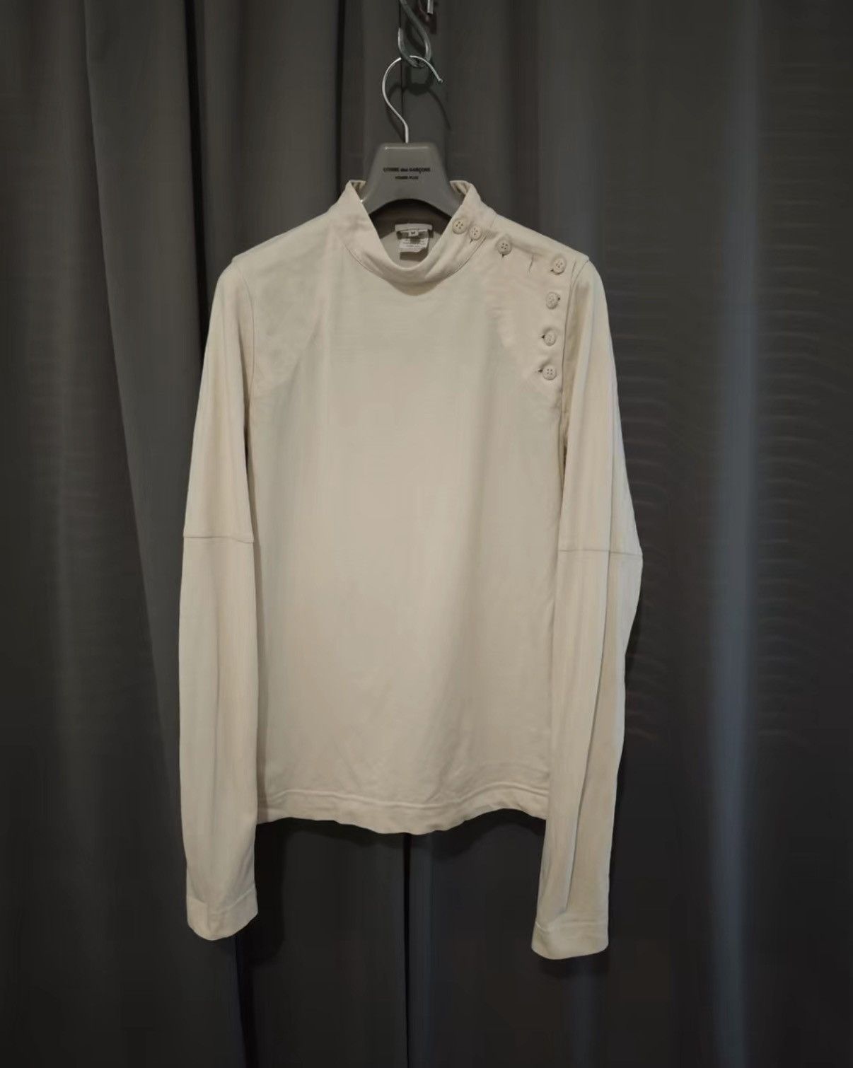 Dries Van Noten Dries Van Noten Buttoned Mock Neck Long Sleeve Sweatshirt Size US M / EU 48-50 / 2 - 1 Thumbnail