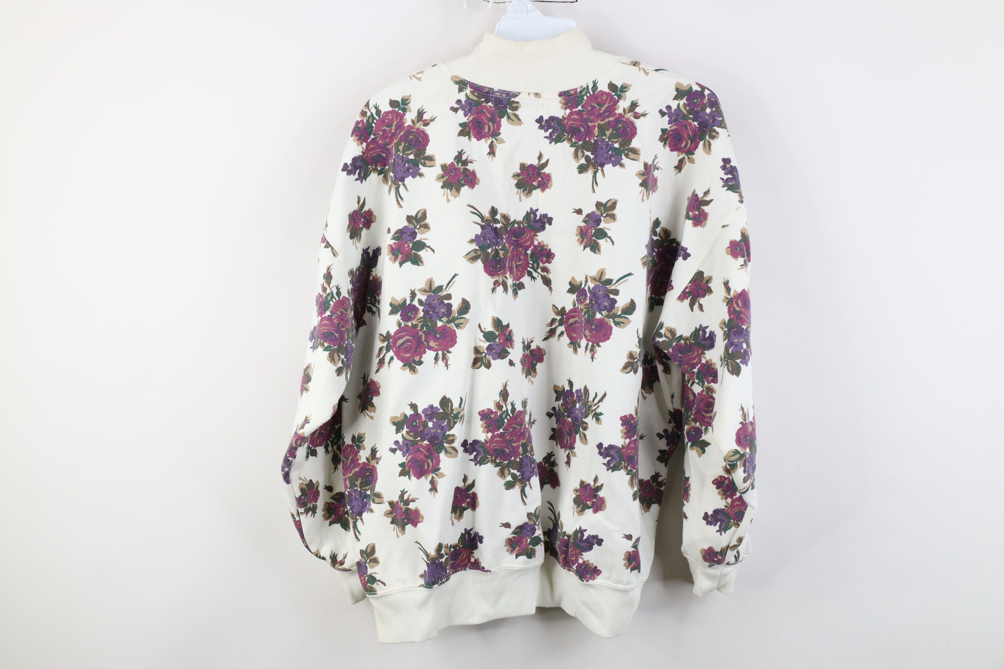 Vintage Vintage 90s Streetwear All Over Print Henley Sweatshirt Size L / US 10 / IT 46 - 8 Thumbnail