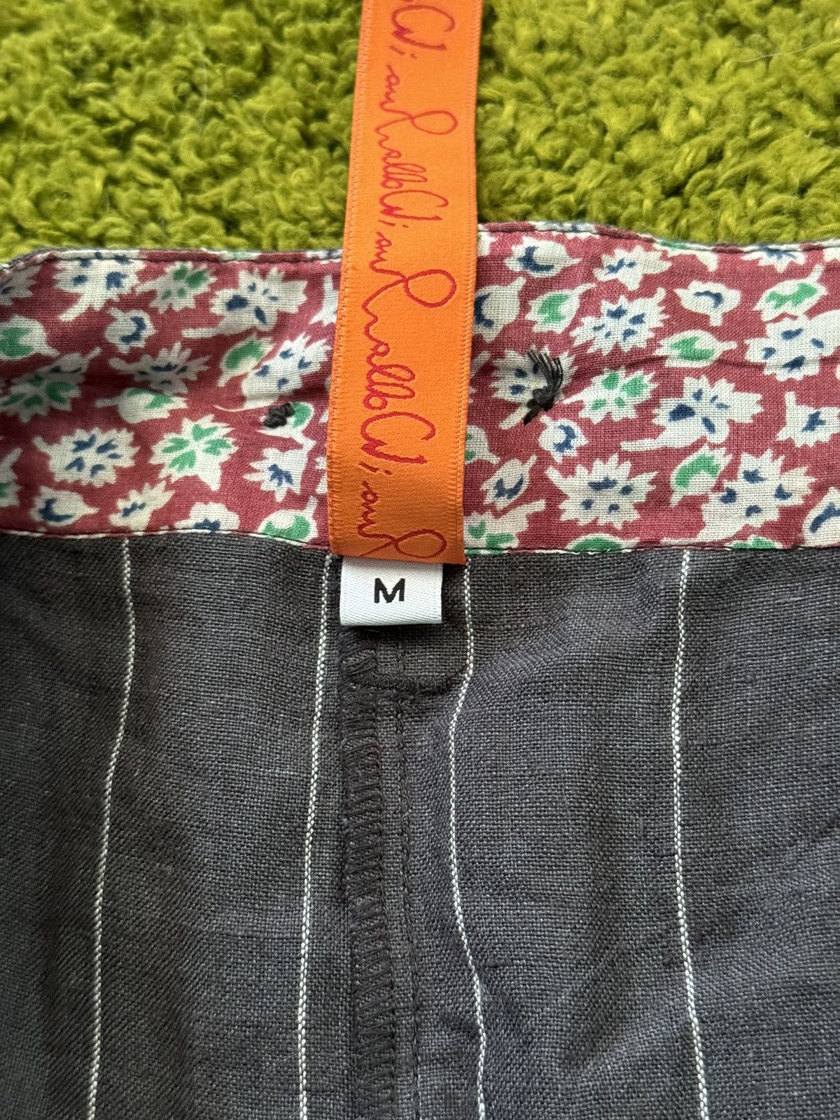 Designer Ewa I Walla SS 2019 avant garde 100% linen pants Size 27" / US 4 / IT 40 - 7 Thumbnail