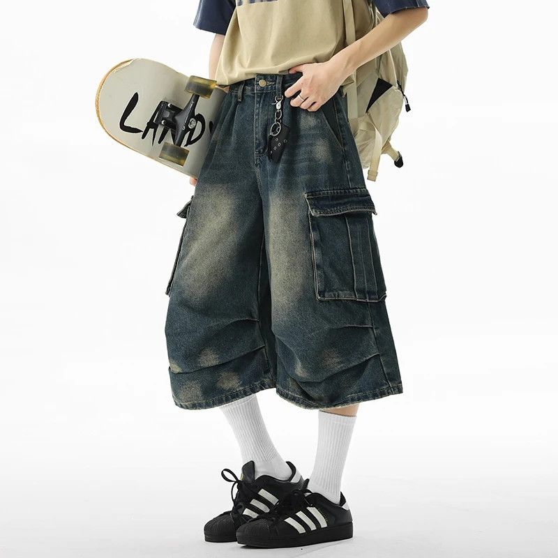 Japanese Brand × Jean Seven Quarter Jeans Cargo Multi pocket Size US 33 - 3 Thumbnail