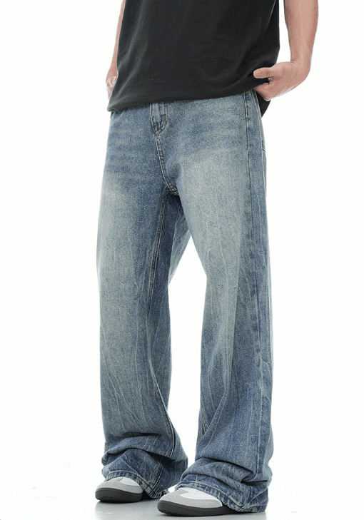 Japanese Brand × Jean High street washed cracked cleanfit versatile jeans Size US 32 / EU 48 - 6 Thumbnail