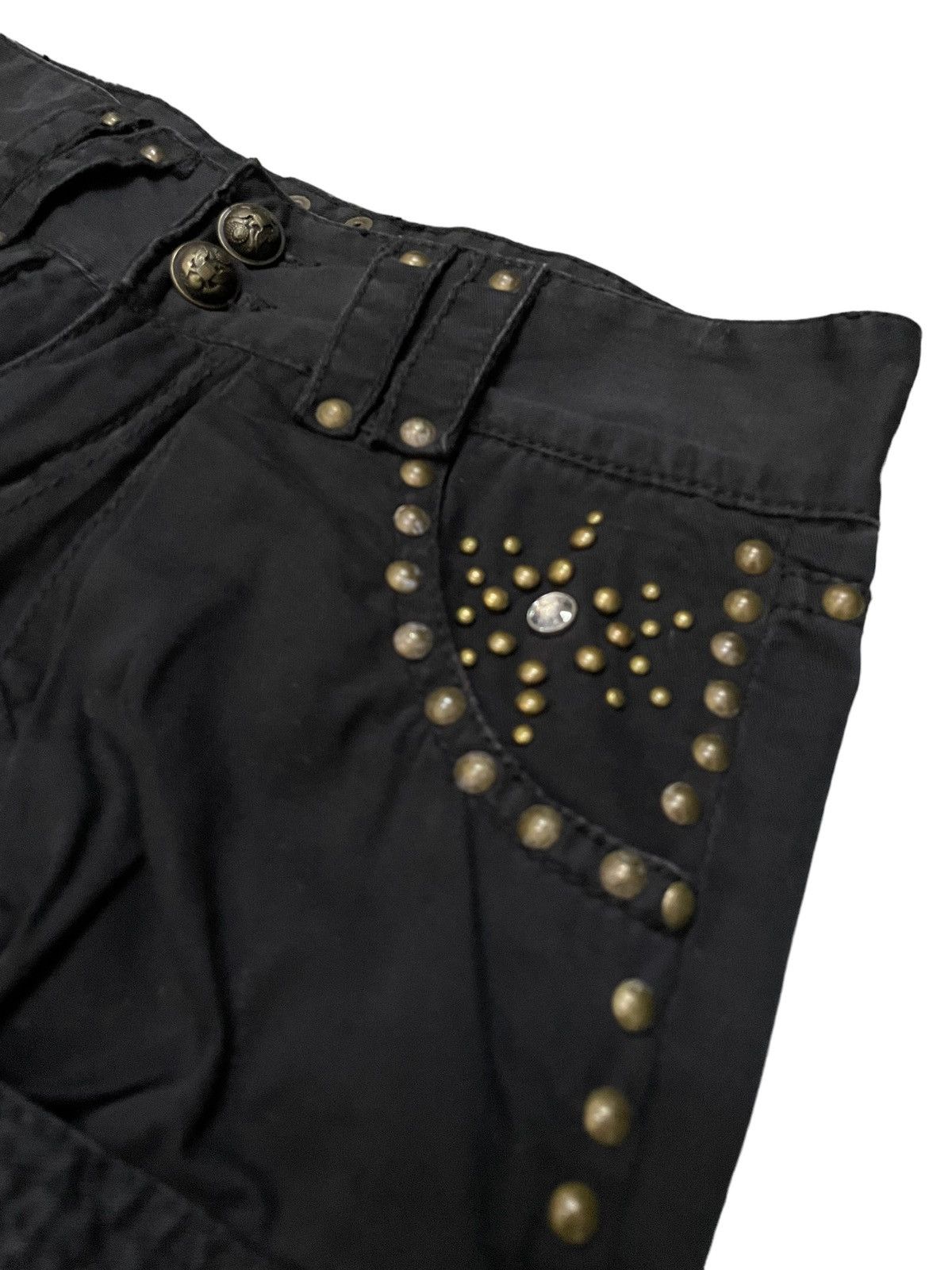 Japanese Brand × Le Grande Bleu (L.G.B.) × MOUSSY Moussy Japan Heavy Studded Flared Dancer Cargo Pants Size US 28 / EU 44 - 8 Thumbnail