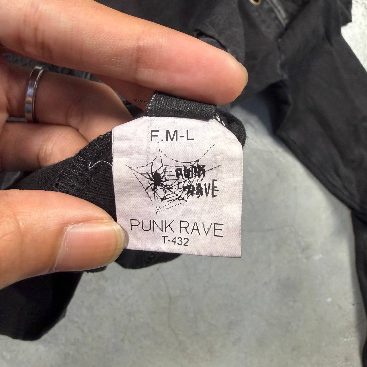 14th Addiction Punk Rave Goth Cyberpunk Mesh Cutout Hooded Top Size M / US 6-8 / IT 42-44 - 14 Thumbnail