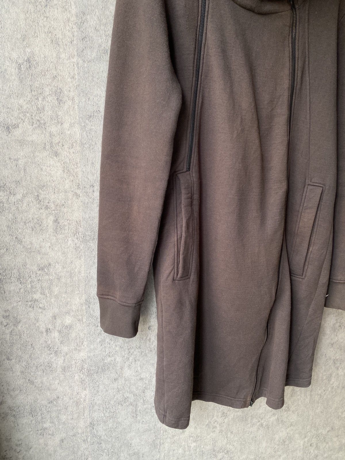 Helmut Lang Helmut Lang Body Elongated Zip SWS Faded Black Hoodie Size US S / EU 44-46 / 1 - 7 Thumbnail