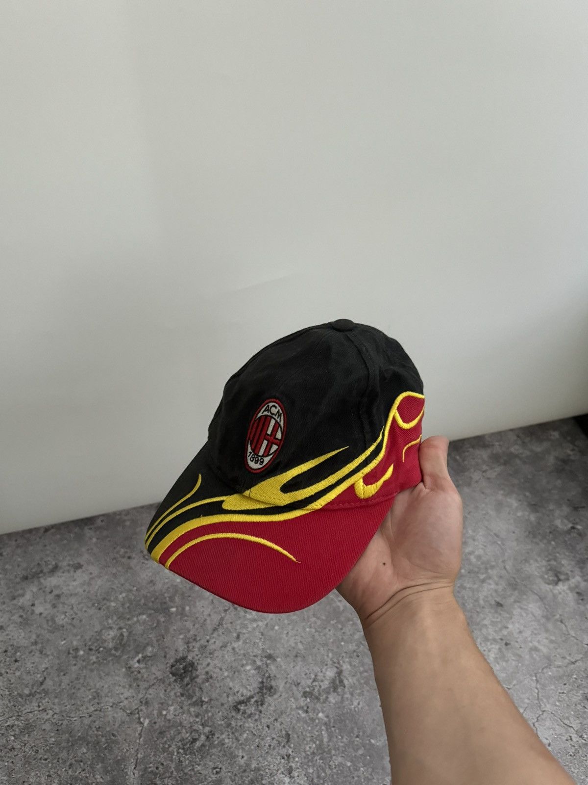 Vintage Vintage football Milan FC cap hats Size ONE SIZE - 3 Thumbnail