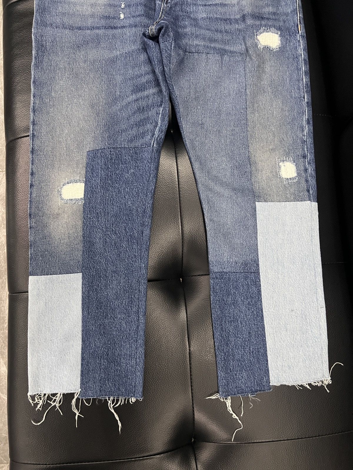 Valentino Valentino Patchwork Distressed Denim Jeans Size US 32 / EU 48 - 4 Thumbnail