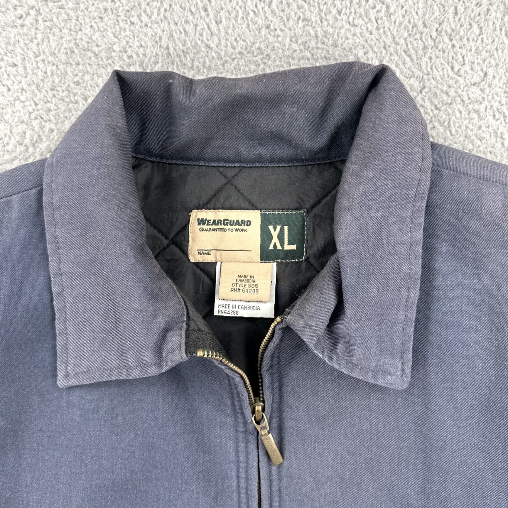 Vintage VINTAGE Wear Guard 90s Y2K Jacket XL Blue Quilt Lined Workwear Mens Size US XL / EU 56 / 4 - 4 Thumbnail