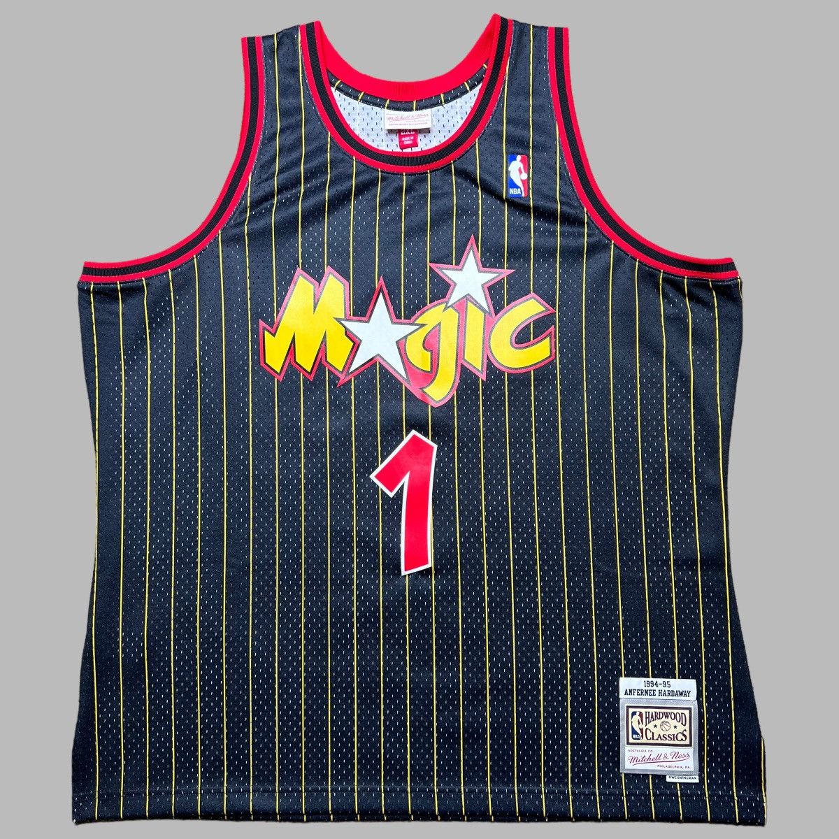 image of Mitchell Ness x NBA 1994 Nba Orlando Magic Penny Hardaway Mitchell & Ness Jersey in Black (Size 2XL