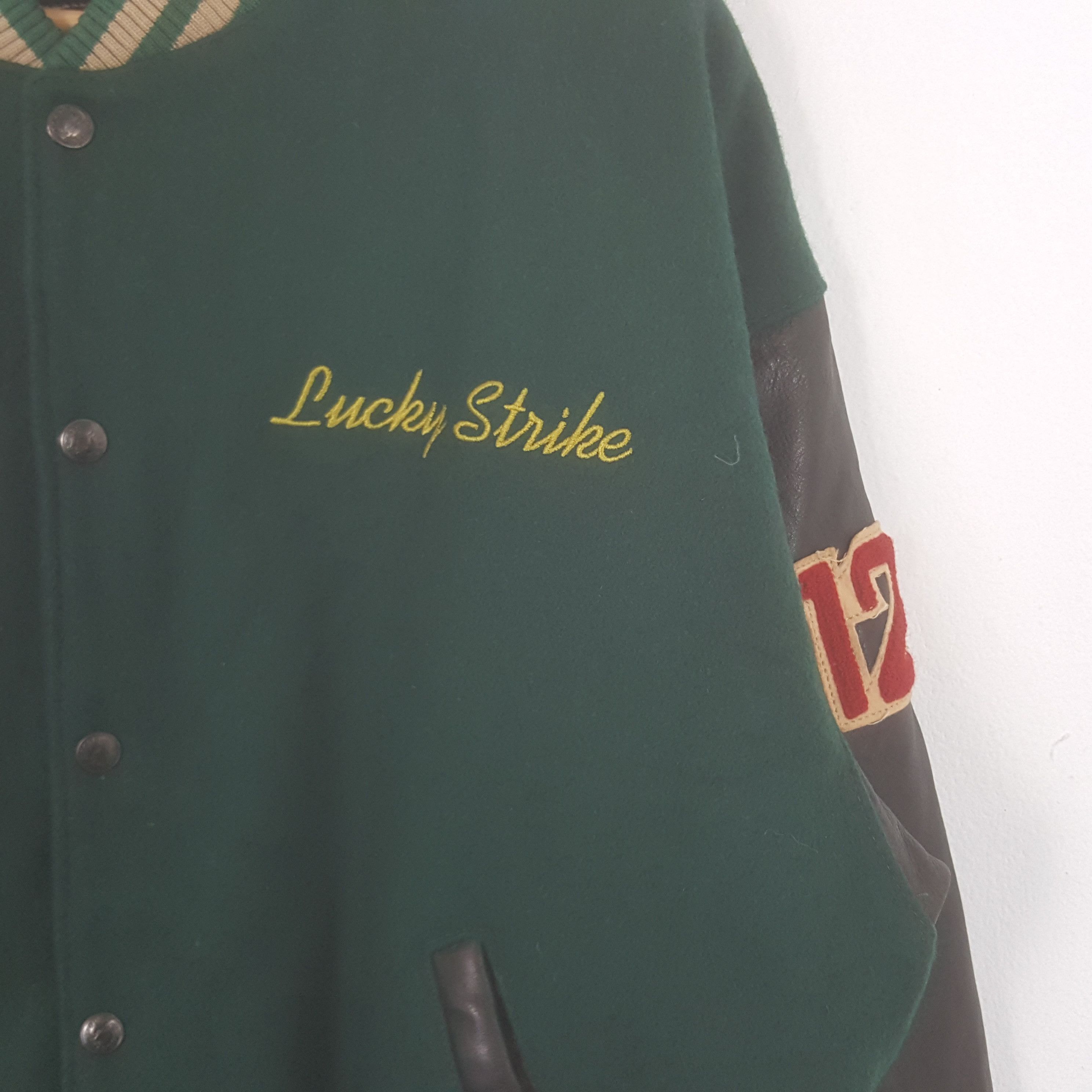 Vintage Vintage Lucky Strike Cigarettes Racing Varsity Jacket Size US XL / EU 56 / 4 - 3 Thumbnail