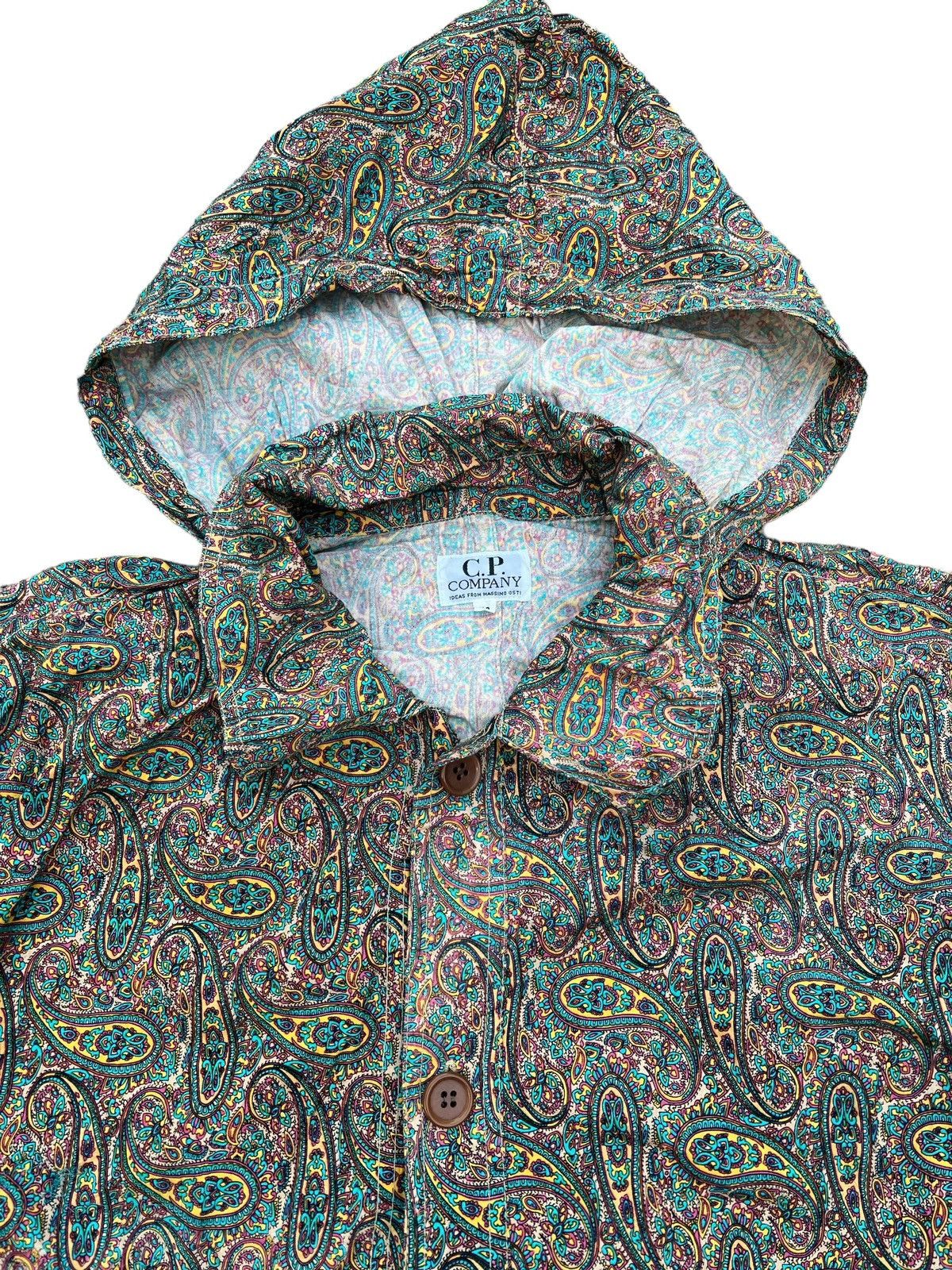 C.P. Company × Massimo Osti × Vintage Vtg🔥80’s Cp Company Persian/Paisley Printed Buttoned Jacket Size US M / EU 48-50 / 2 - 14 Thumbnail