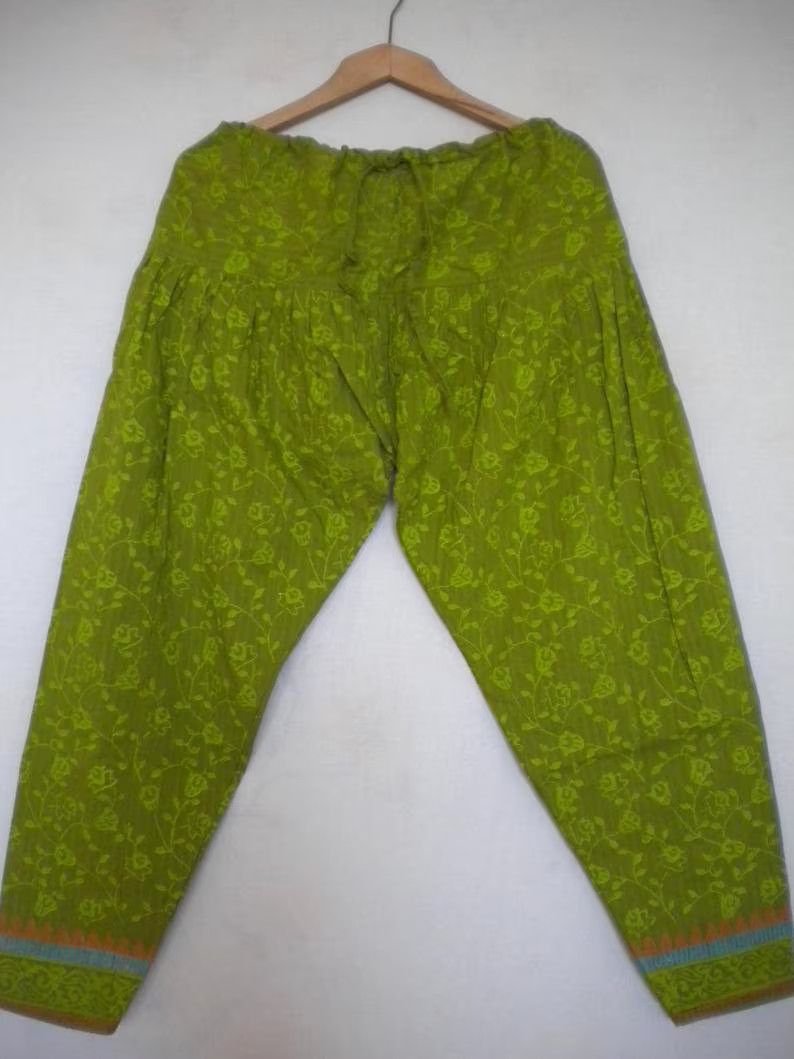 Other harem drop crotch women`s oriental thai pant, S M size Size 27" / US 4 / IT 40 - 6 Thumbnail